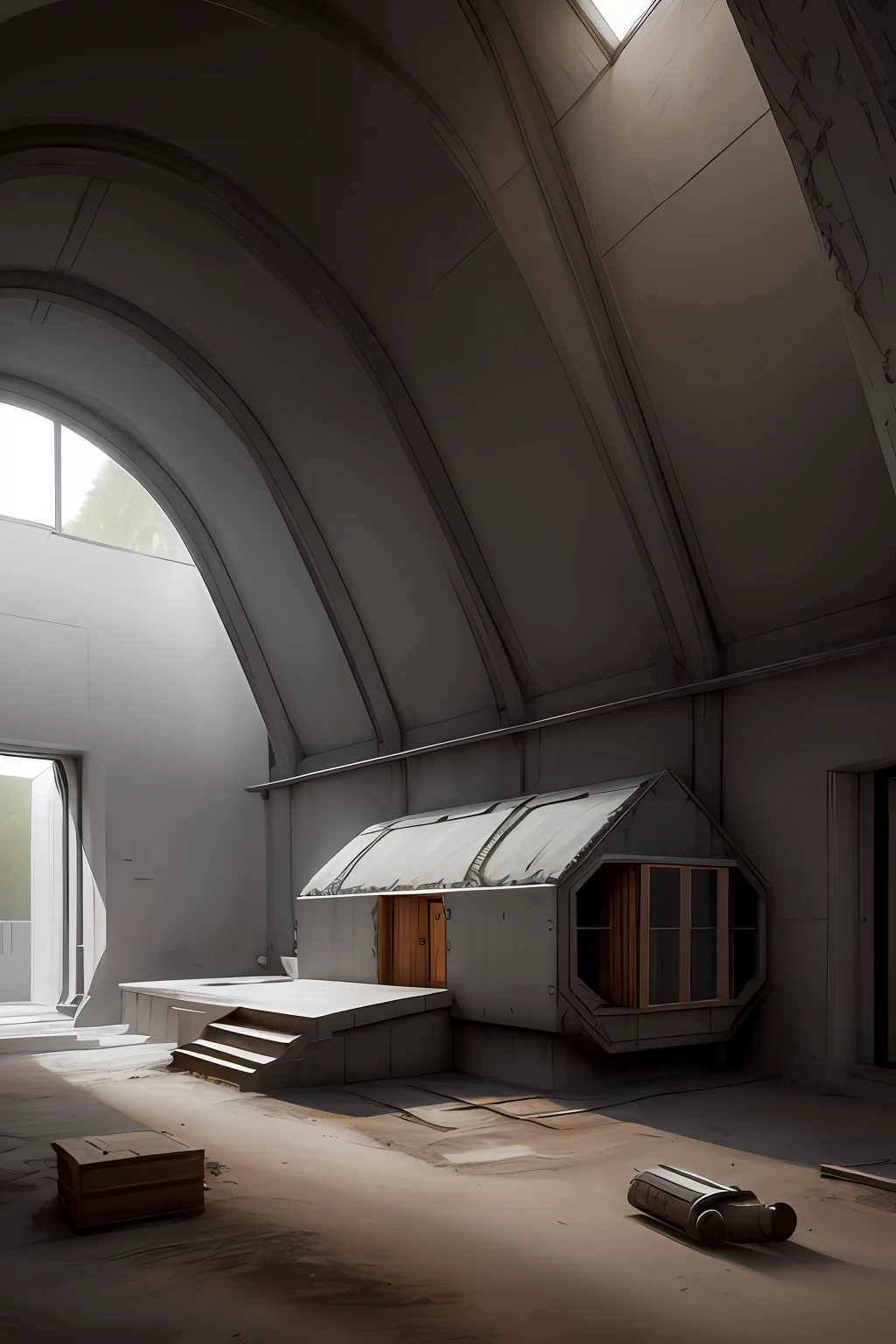 Doomsday bunker, architectural style, exquisite graphics, HD quality, 8K