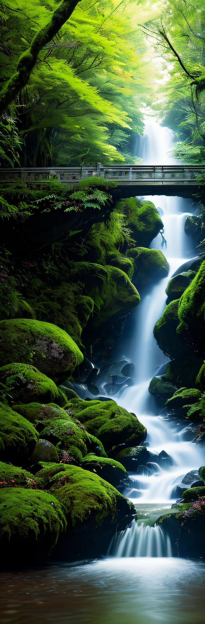 The city of Kyoto with water flowing in, the city of Kyoto integrated with the forest, the decadent and devastated Kyoto, the city of Kyoto flooded and covered with forest trees, the Japan-like wooden architecture surrounded by moss and trees, RAW photos of landscapes, details, photorealistic, ultra-realistic photos, 8k UHD, DSLR, soft lighting, high quality, film grain, fujifilm XT3, (masterpiece), human perspective, human eye level, Jungle, intense rainfall, monochromatic colors, vines everywhere, huge wet trees, masterpiece, highest quality, highly elaborate CG Unity 8K wallpapers, oil paintings, award-winning photos, bokeh, depth of field, HDR, bloom, chromatic aberration, photorealistic, very detail, art station, CGSociety trend, complex, high detail, dramatic, Art by Mid-Journey, Volumetric Lighting