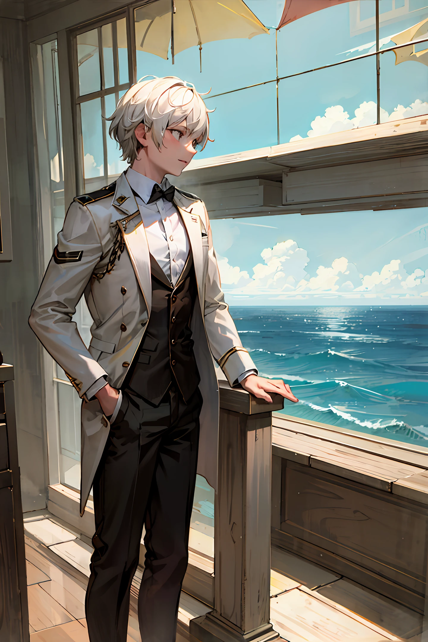 The sea and the sky are the same