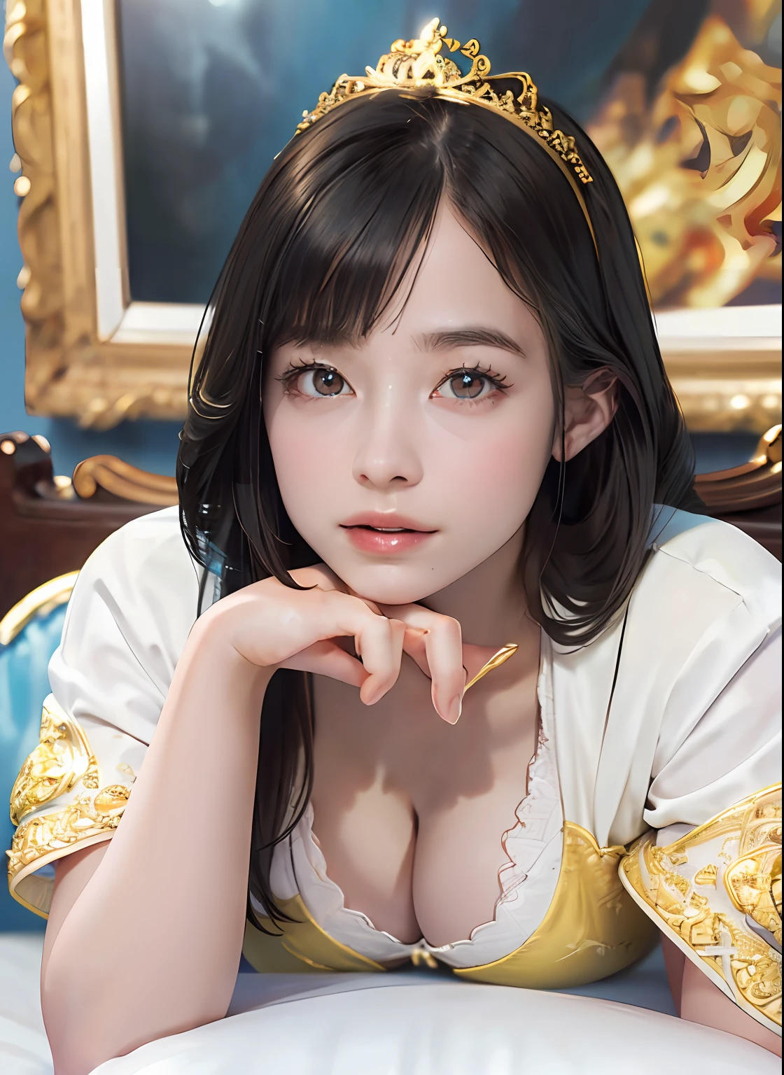 Ultra detailed complex 3D rendering of the face, (big breasts: 7.8), glamour shot full body image, huge breasts, red bra, long hair, viewer show, , parted lips, (shiny skin),((Realistic lighting, top quality, 8K, masterpiece: 1.3)), Clear Focus: 1.2, 1 girl, Perfect figure: 1.4, , (cleavage), intricate details, Ultra detailed complex 3d rendering of beautiful porcelain profile face, light effects, ultra detailed big crown adorned with jewels: 2.2), big,, blue micro bikini, (surreal), (high definition), (8K), (very detailed), (beautiful detailed eyes), (best quality), (ultra detailed), (jewels with intricate detail), (ornate jewel armor: 1.3), 1 girl, solo, long hairWind, Gorgeous Face, Top Quality, Masterpiece, Maximum Detail, Diffused Lighting, (Black Hair: 1.3), Valhalla Valkyrie, Mechanical Arm, Beauty, Facial Muscles, ((((Full body))), sexy pose,