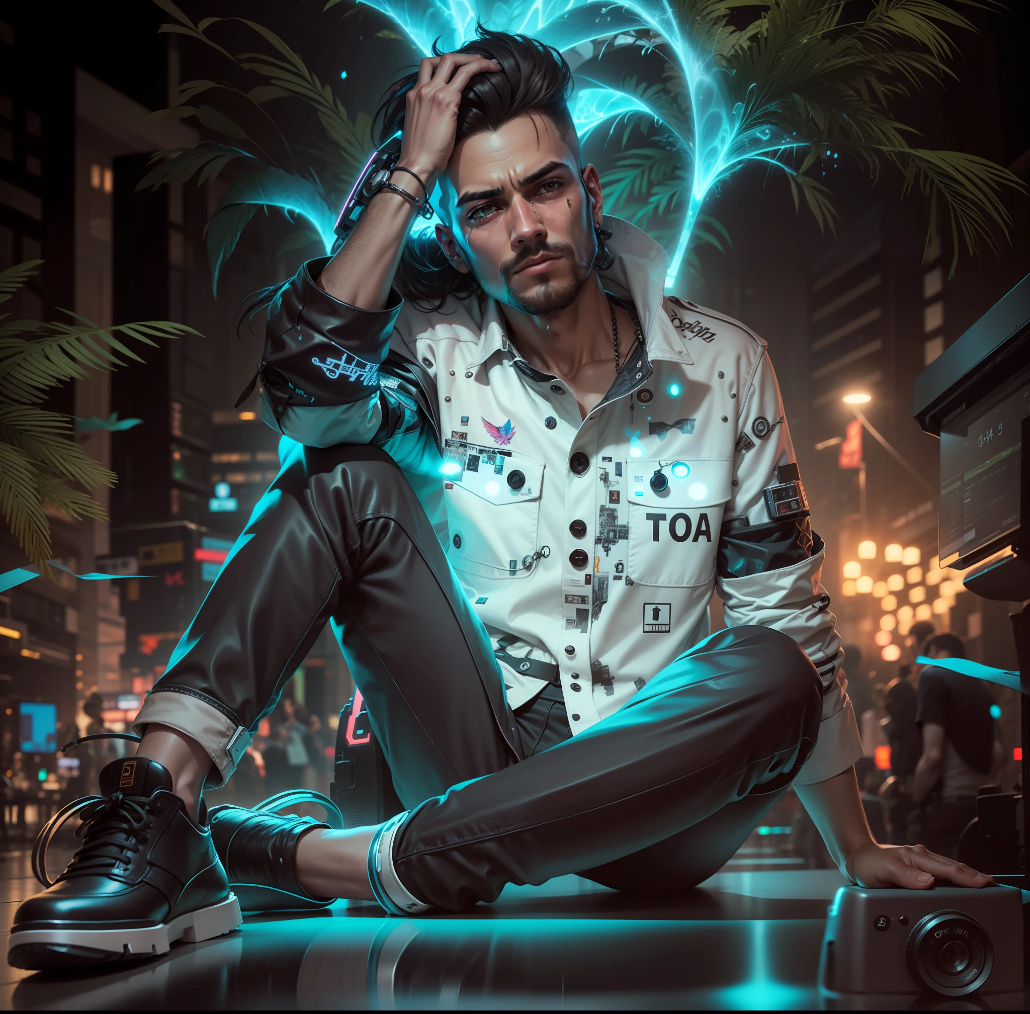 Cyberpunk look,cool men.real life,realistic, 4k image.dslr click
"click"
clicking