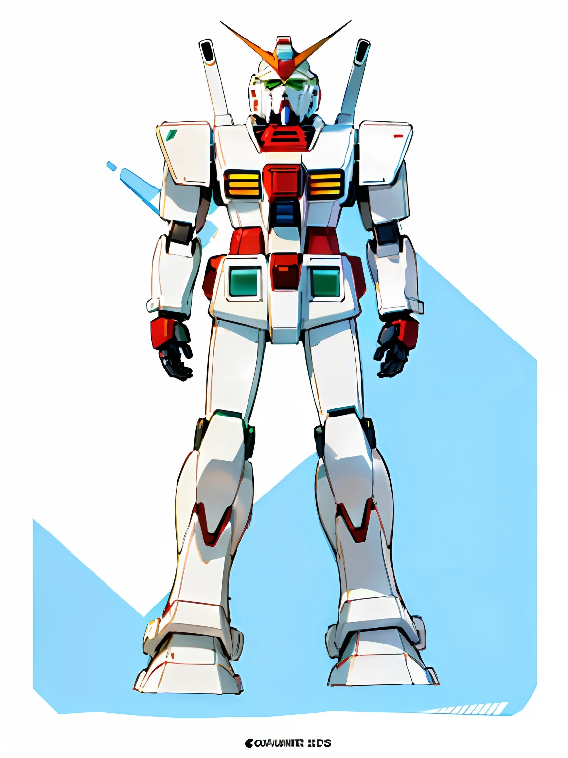 a drawing of a robot with a large body and a large head, clear outfit design, robotech styling, centered full body rear-shot, clean anime outlines, gundam style, sharp lineart, full body concept, gundam is windmill shaped, mobile suit, gundam armor, clean lineart, gundam robot, full - body - front - shot, perfect lineart
