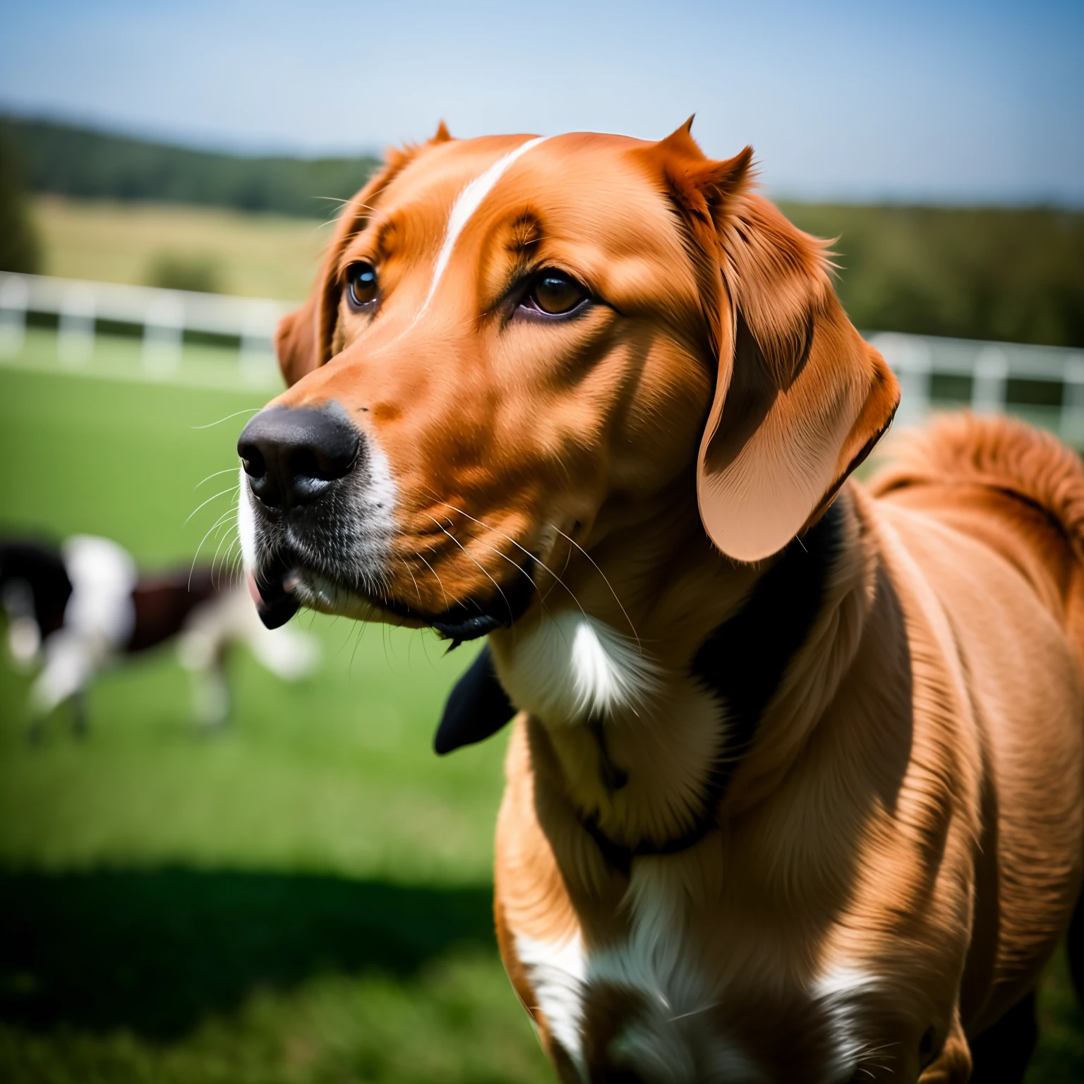 Dog with a horse face