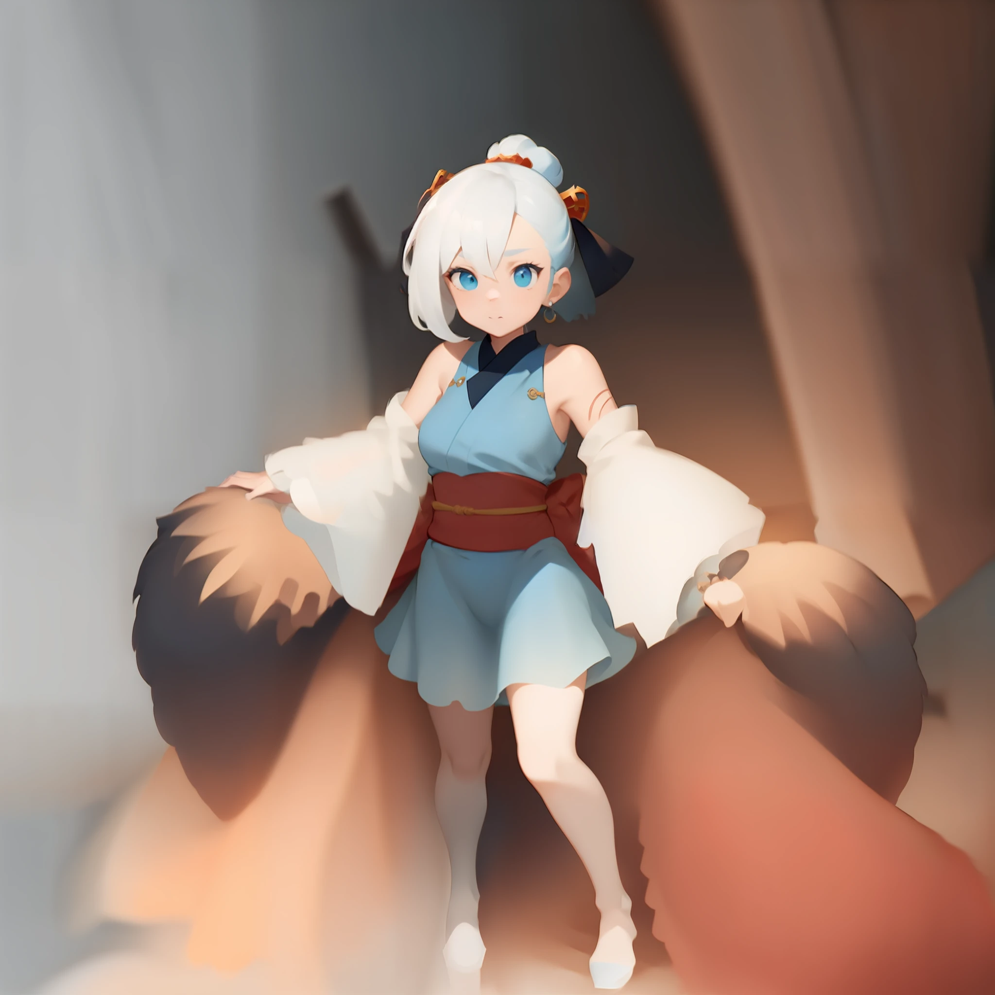 a close up of a person in a dress with different hairs, onmyoji detailed art, cushart krenz, anime character design, onmyoji, anime concept art, cushart kenz, pretty anime character design, anime character reference sheet, [ character design ], ayaka genshin impact, cushart krenz key art feminine, cushart