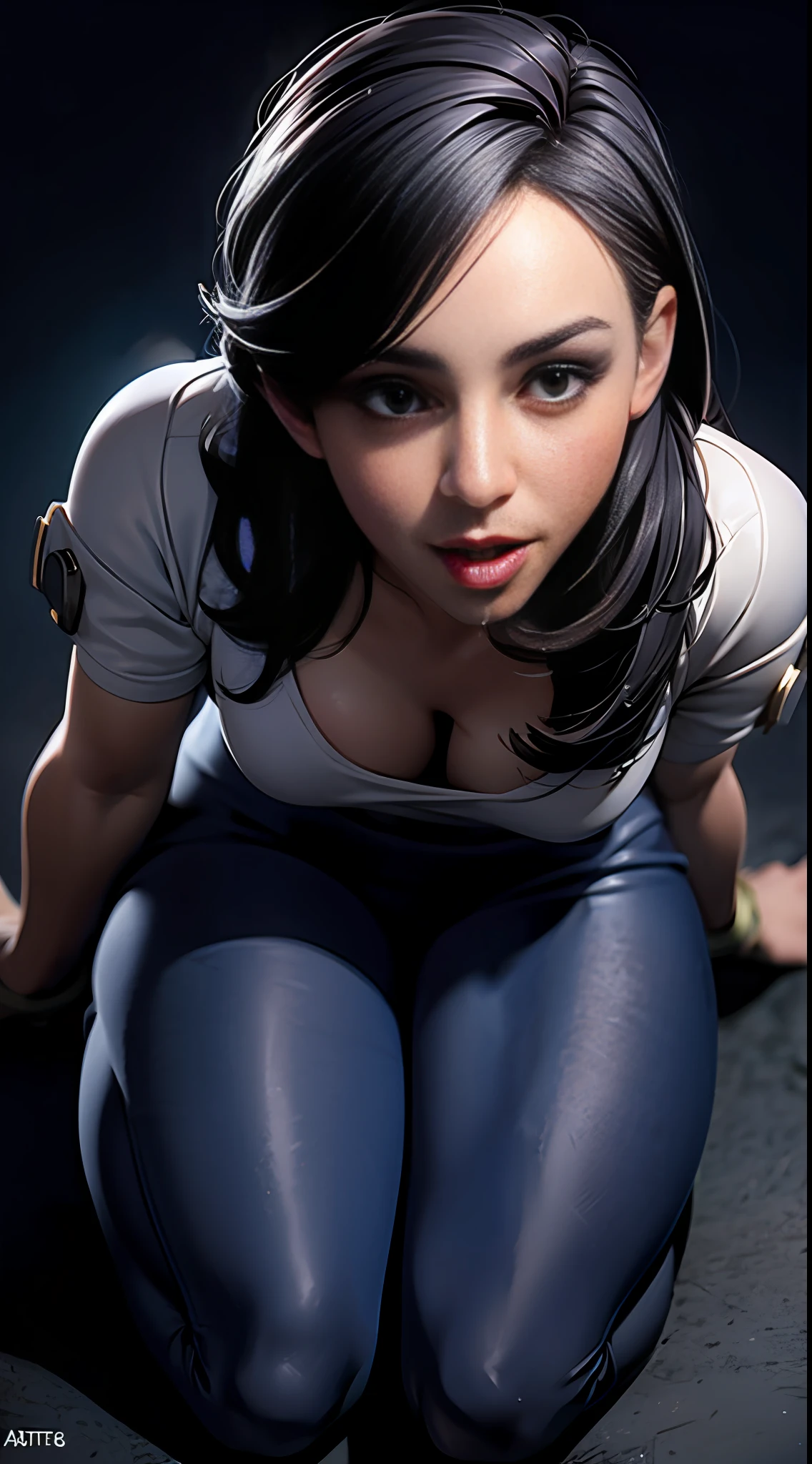 Masterpiece, on knees, kneeling down,face looking up, open drooling mouth,, photo from above, kate middleton, skintight wet bra and thong, big breasts, day, very detailed lighting, dramatic, digital art trend in Artstation 8k HD detailed realistic high definition, detailed, skin texture, hyper detailed, realistic skin texture, armor, best quality, ultra high res,  (photorealistic: 1.4), high resolution, detailed, Raw photo, Sharp Re, by Lee Jeffries Nikon D850 Film Stock Photography 4 Kodak Portra 400 Camera F1.6 Lens Rich Colors Hyper Realistic Realistic texture Dramatic lighting UnrealEngine trend in ArtStation Cinestill 800, leggings, stockings, thick milk on face, chest and legs