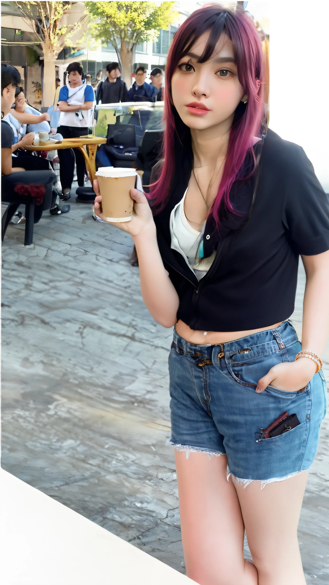 magenta pink hair