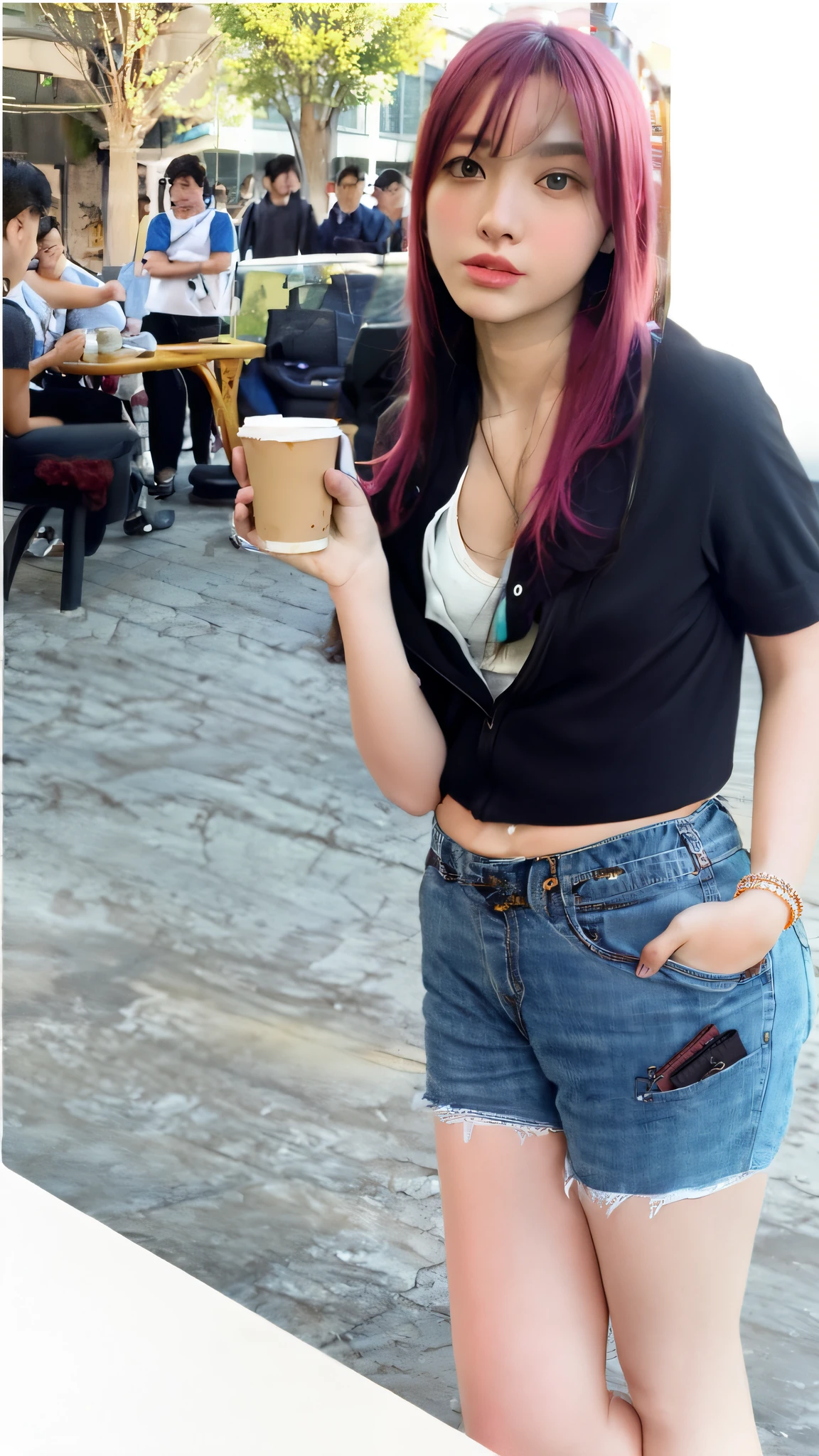 magenta pink hair