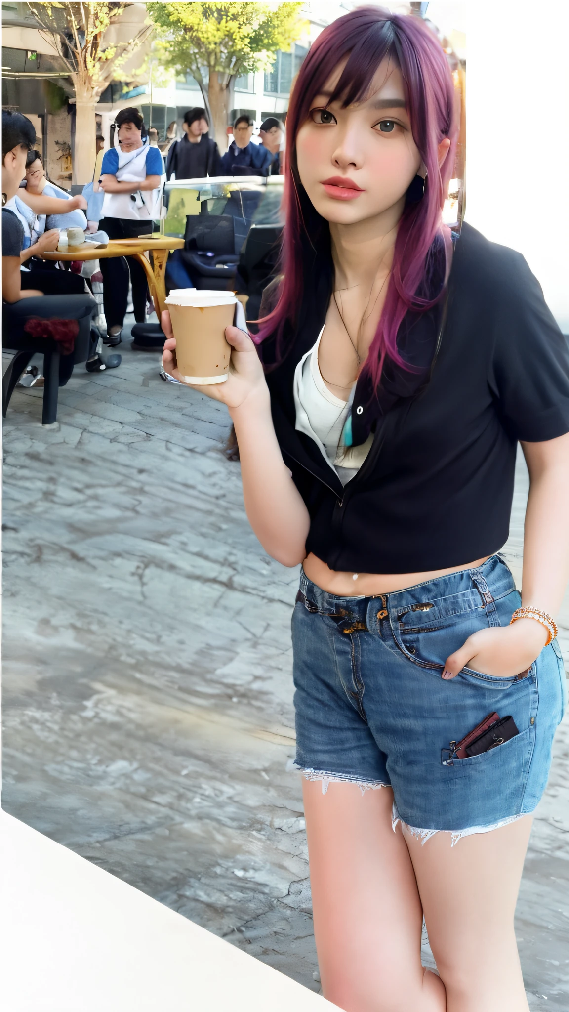 magenta pink hair