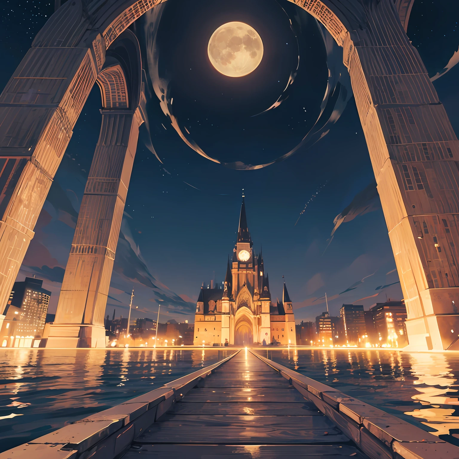 "What unfolded under the mystical glow of the moonlit night." --auto