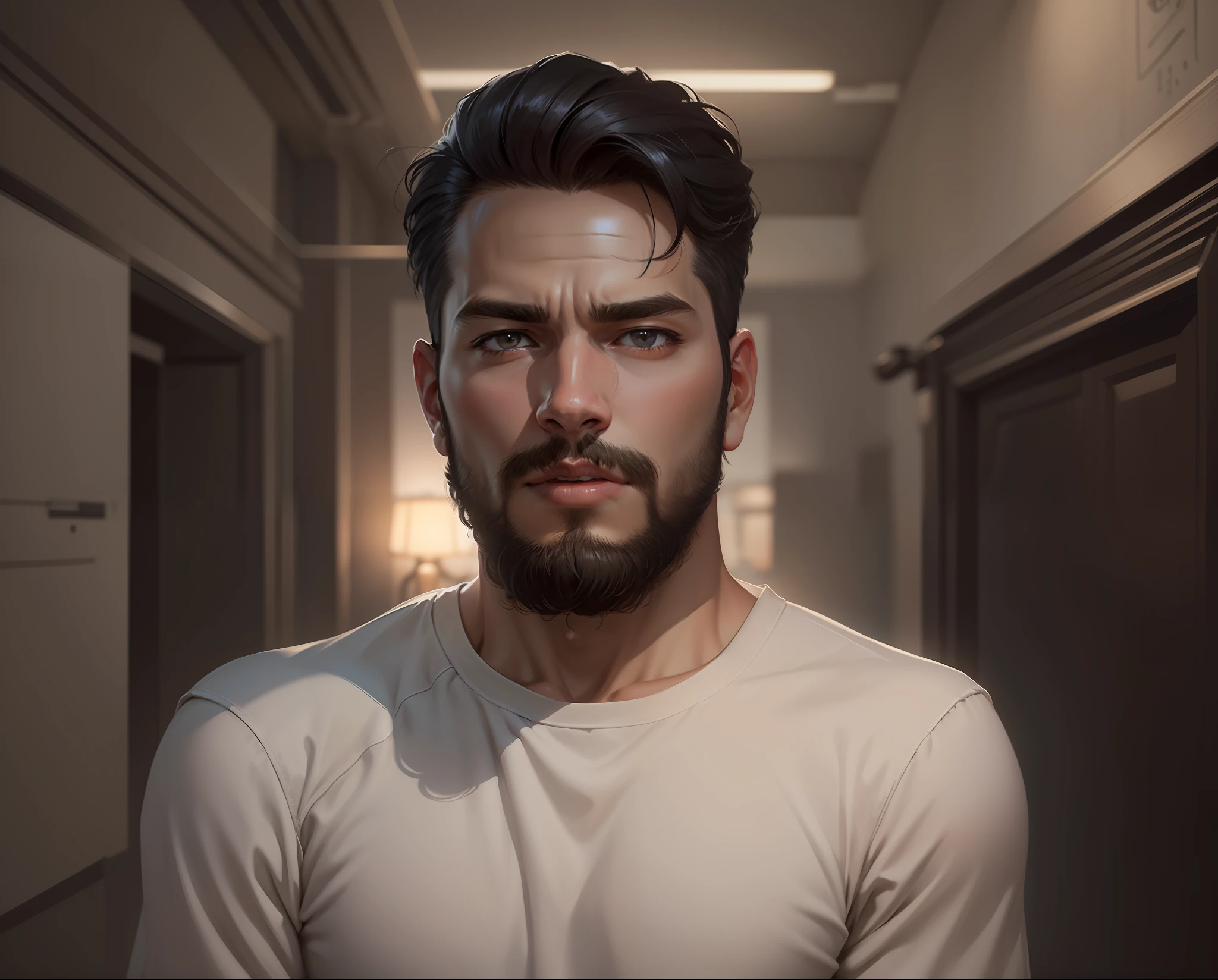 8K Painting style: sketch style/fresh and elegant/montage/real face,graphite style Character: 26-year-old male, wearing glasses, thin, avatar Shooting: Black and white/split up and down/left and right split