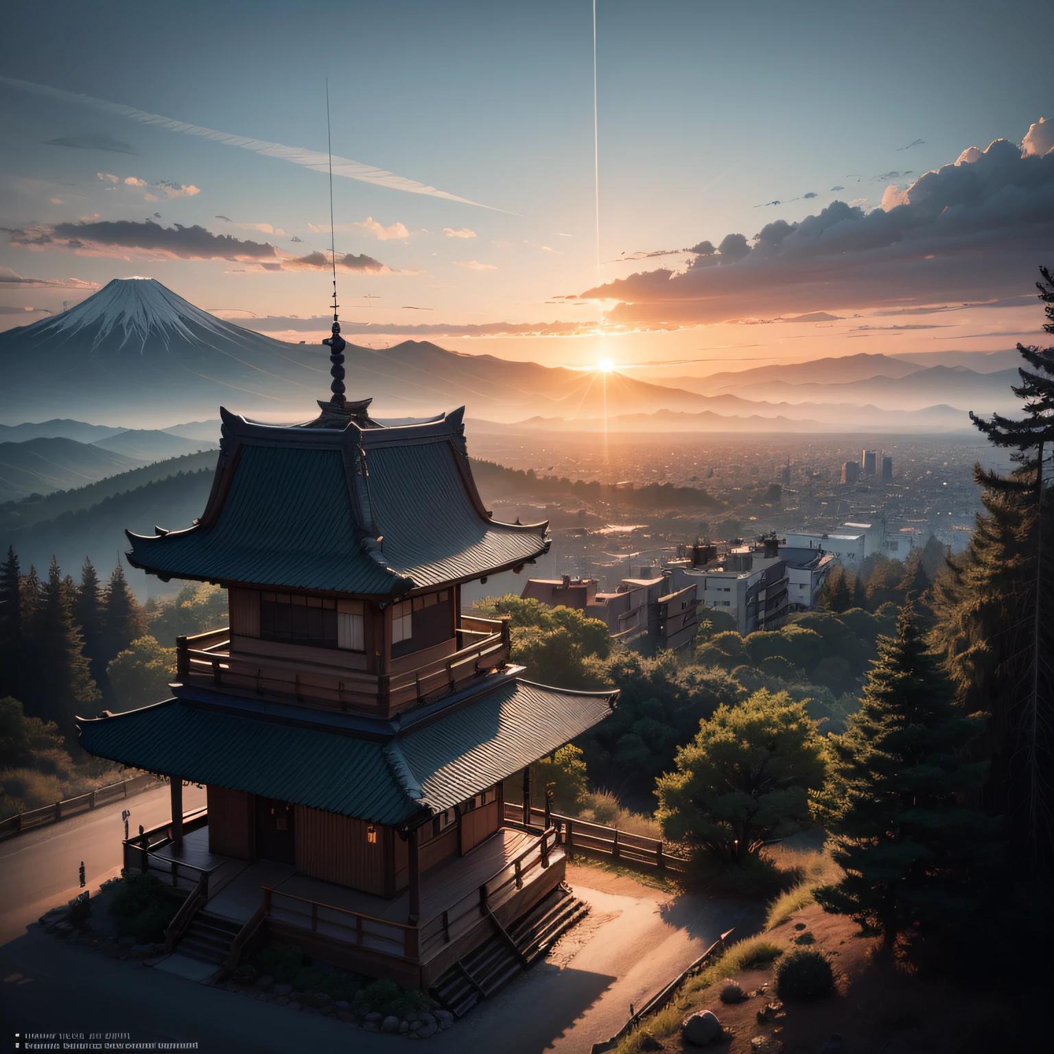 Japanese natural landscape, aerial view, drone photography, movie, mountains and Tokyo city, movie view, epic sky, detailed, low angle, high detail, warm lighting, volume, godrays, vivid, beautiful, jordan grimmer, huge scene, sunlight, fujifilm GFX 50S
Steps: 20, Sampler: Euler a, CFG scale: 7, Seed: 3519496690, Size: 512x512, Model hash: 7f96a1a9ca, Model: anything-v5-PrtRE, Clip skip: 2, ENSD: 31337, Version: v1.2.1 --auto