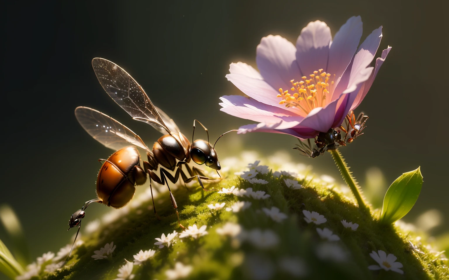 An ant feeling lonely