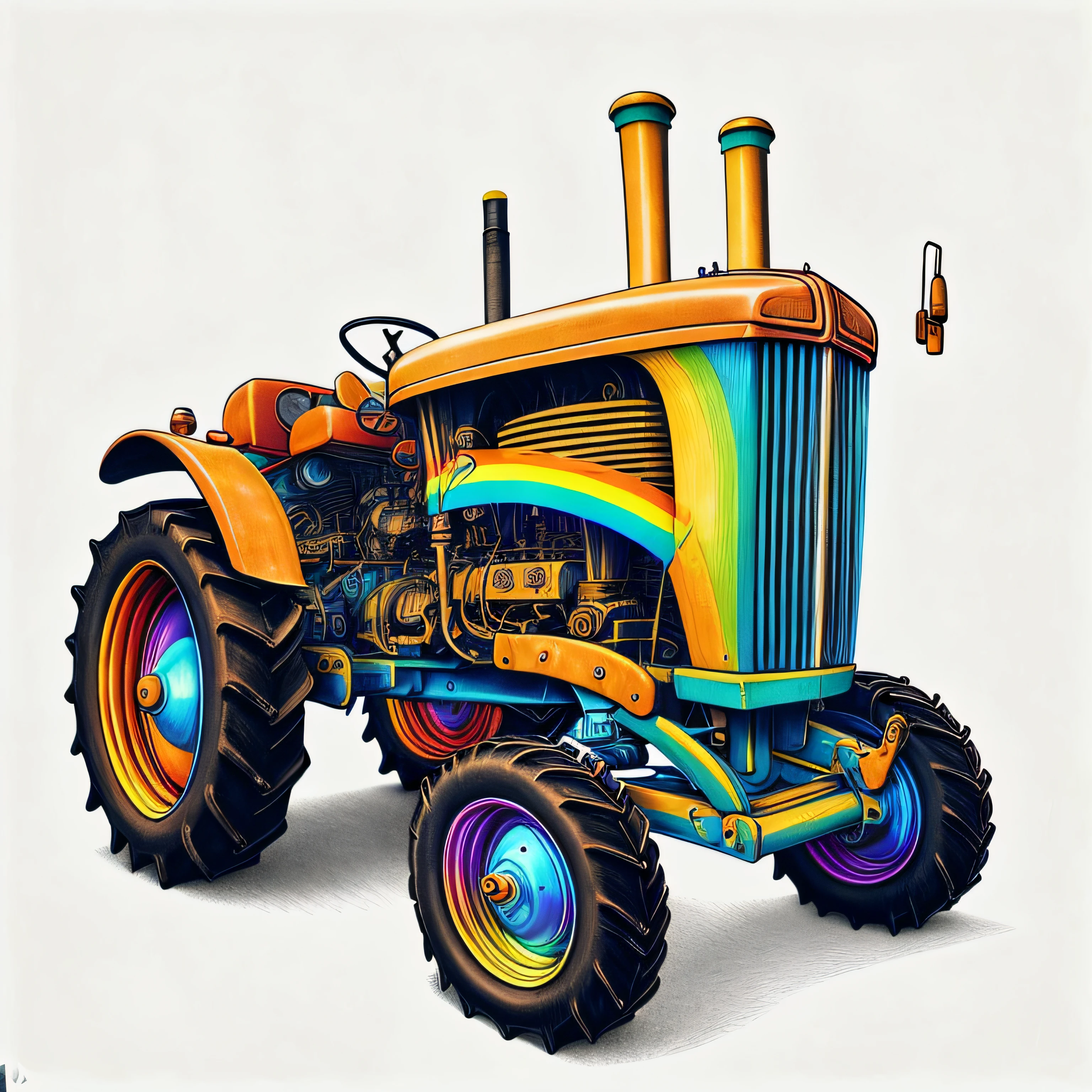 RainbowPencilRockAI tractor