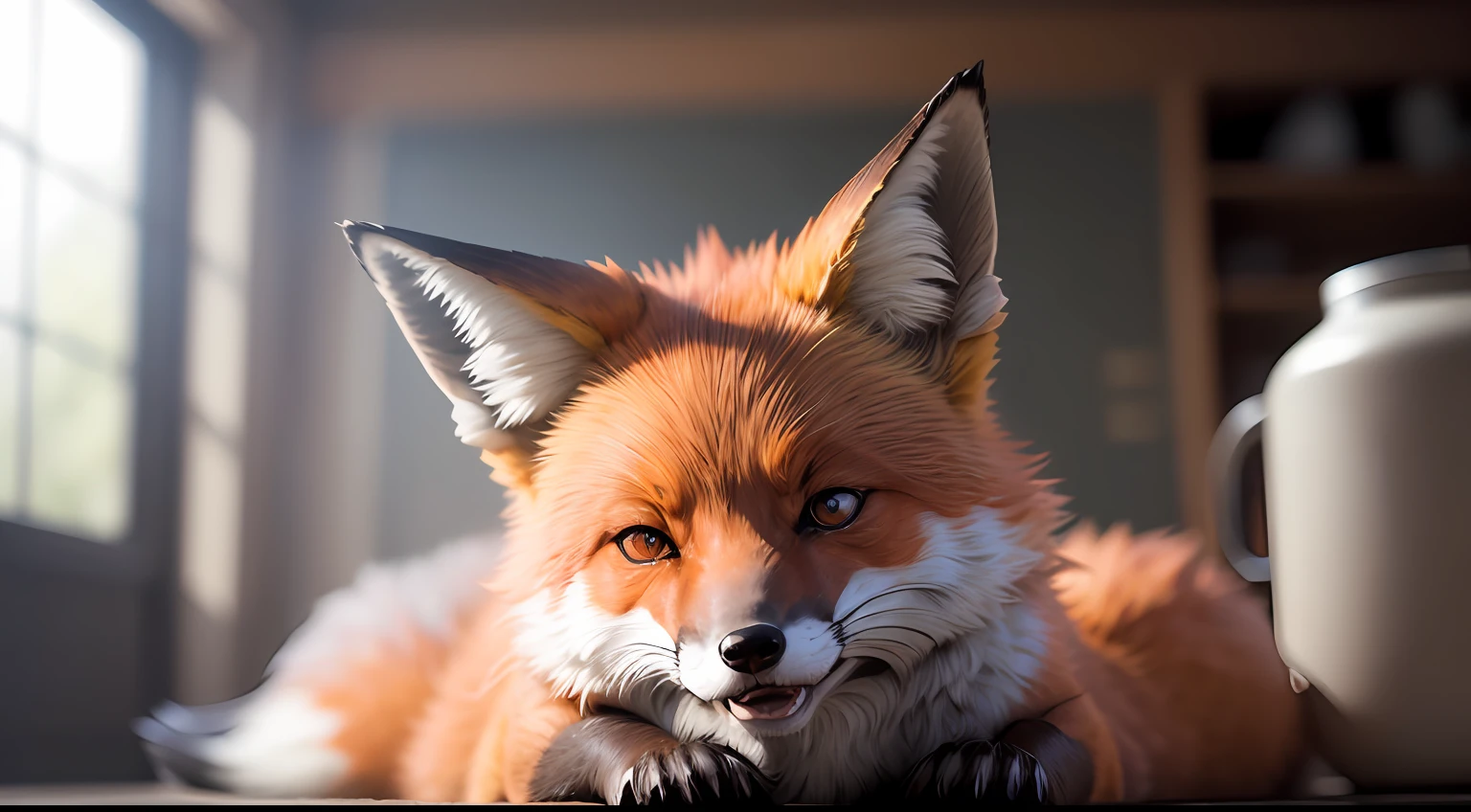 knollingcase, raging fox, (((vibrant, photo realistic, realistic, dramatic, sharp focus, 8k))) --auto