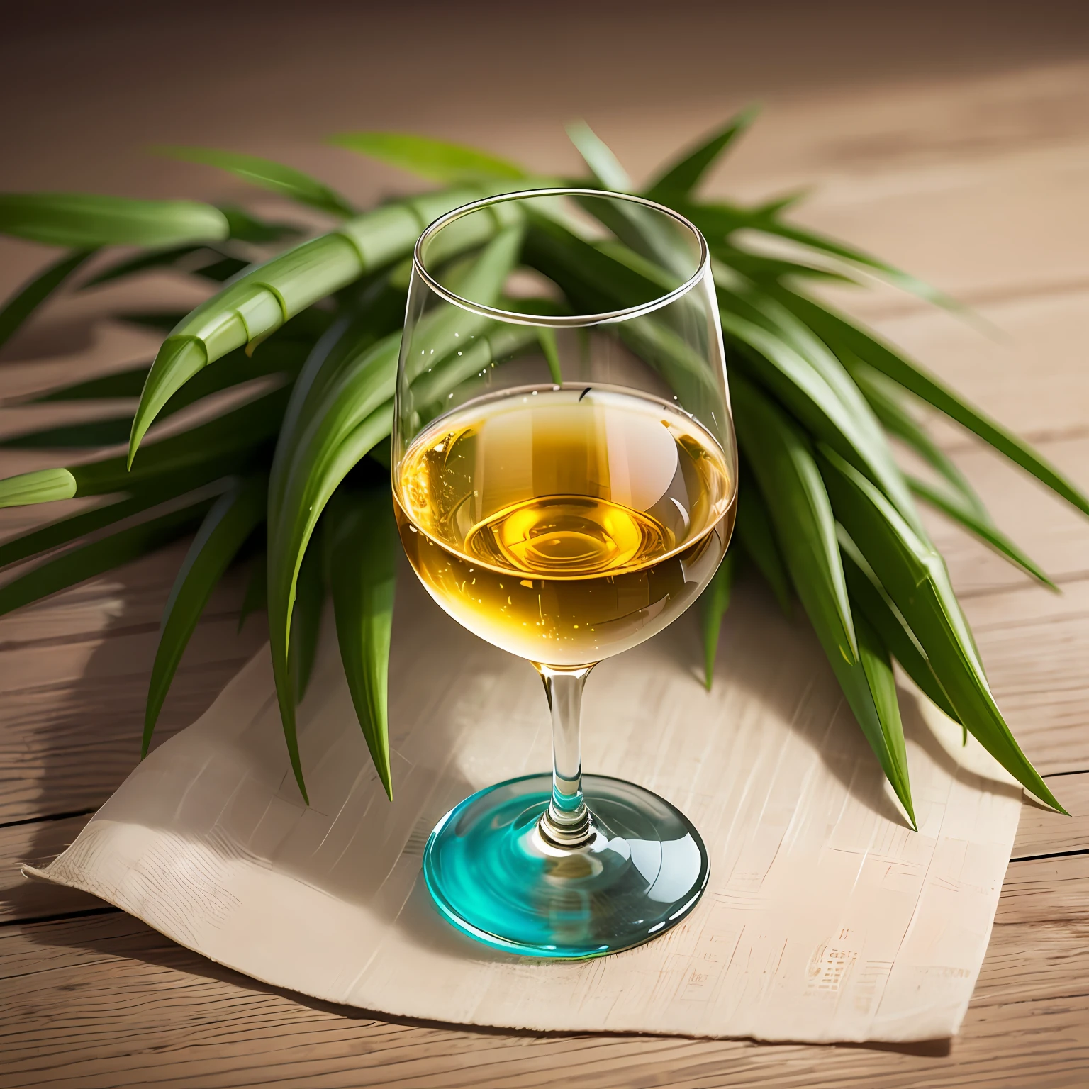 Cyan, bamboo, noble and elegant, wonderful, bamboo sun wine product background, Jingdong e-commerce main picture