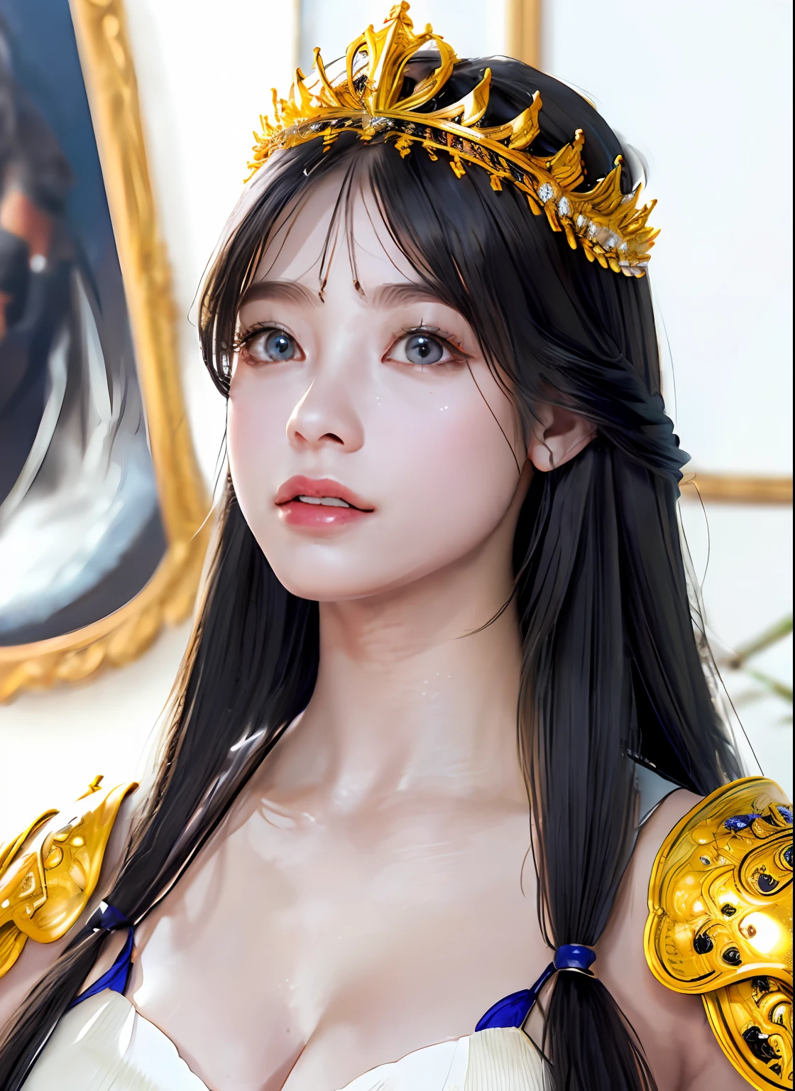 Ultra-detailed complex 3D rendering of the face, (big breasts: 8.8), glamour shot full body image, huge breasts, red bra, long hair, viewer view, , parted lips, (shiny skin),((realistic lighting, top quality, 8K, masterpiece: 1.3)), clear focus: 1.2, 1 girl, perfect figure: 1.4, , (cleavage), intricate details, Ultra detailed complex 3d rendering of beautiful porcelain profile face, light effects, ultra detailed big crown adorned with jewels: 2.2), big,, blue micro bikini, (surreal), (high definition), (8K), (very detailed), (beautiful detailed eyes), (best quality), (ultra detailed), (jewels with intricate detail), (ornate jewel armor: 1.3), 1 girl, solo, long hairWind, Gorgeous Face, Top Quality, Masterpiece, Maximum Detail, Diffused Lighting, (Black Hair: 1.3), Valhalla Valkyrie, Mechanical Arm, Beauty, Facial Muscles, ((Sexy Pose))))