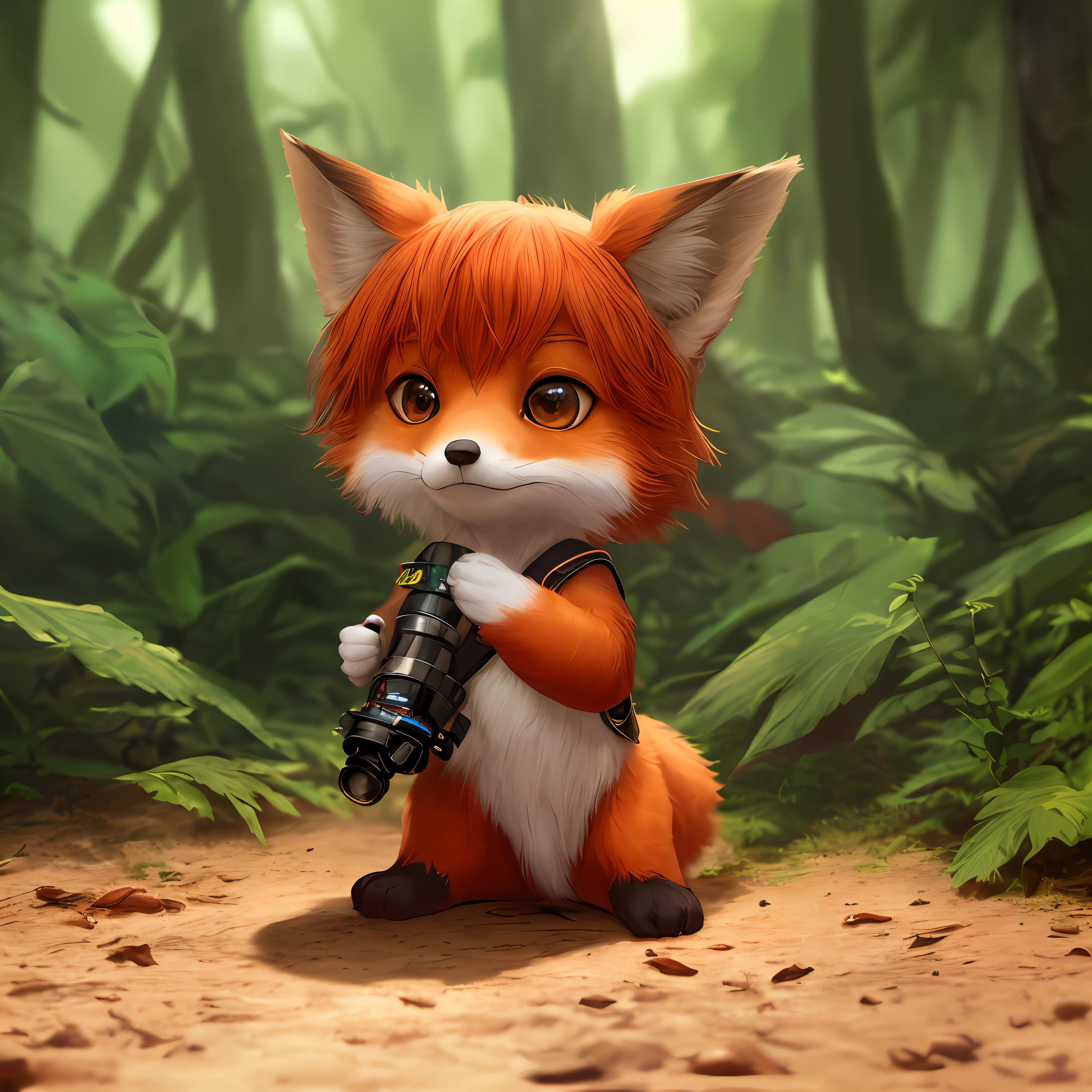 (High Definition: 1.2), (Best Quality: 1.2), 8K, Sharp Focus, (Subsurface Scattering: 1.1), (Award-winning wildlife photography: 1.1)
(Cute adorable little fox featuring stocky redhead: 1.2), playing with lush forest leaves
(Highly Detailed Clothes: 1.2), (Highly Detailed Background: 1.3), (Chibi: 1.2), (Surreal: 1.2), Cinematic Lighting, Very Detailed, Smooth, Sharp Focus, Artgerm Wlop Greg Rutkowski, [(EMB-RRF2:1.0):4]