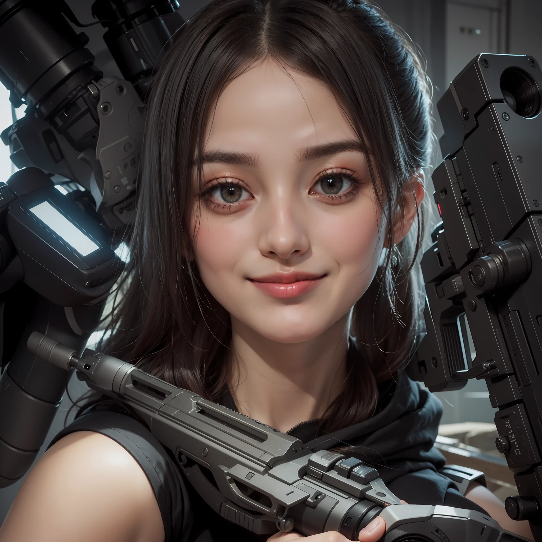best quality, masterpiece, (photorealistic:1.4), 1girl, light smile,