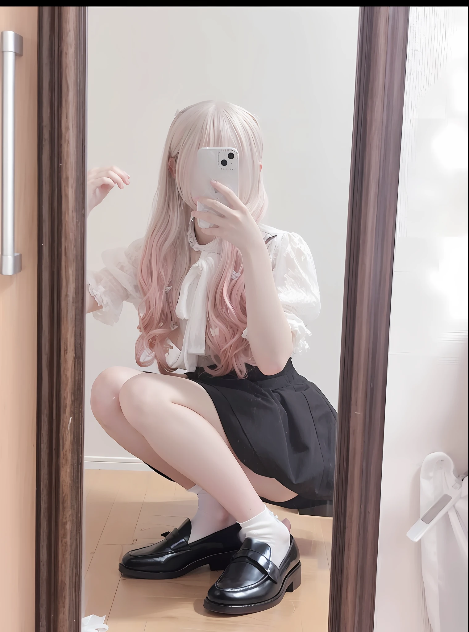 Black loafers