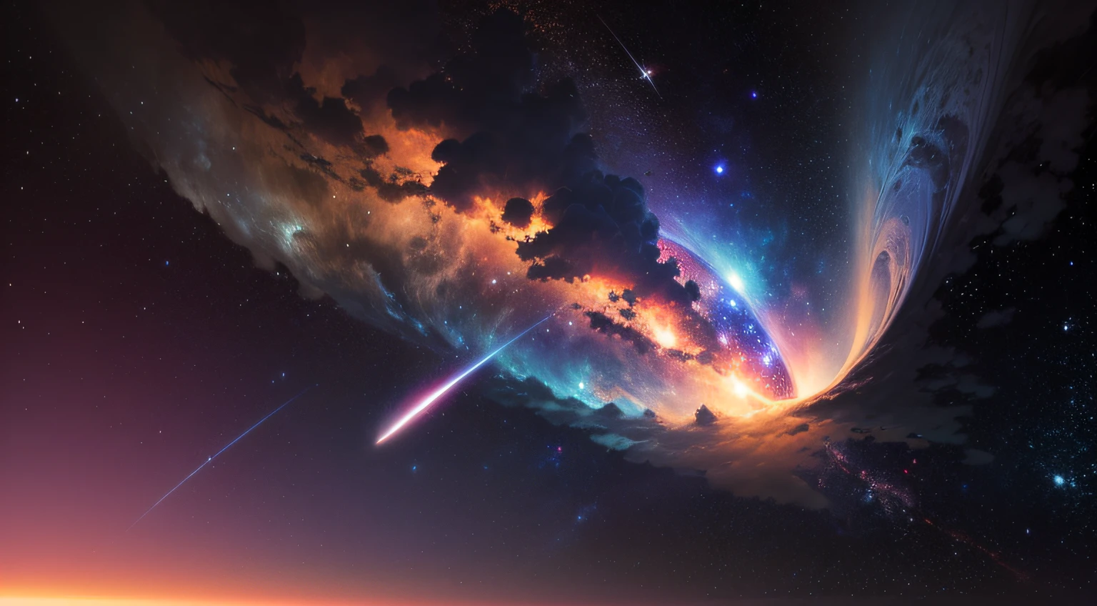 Galaxy, universe, sky breathtaking --auto