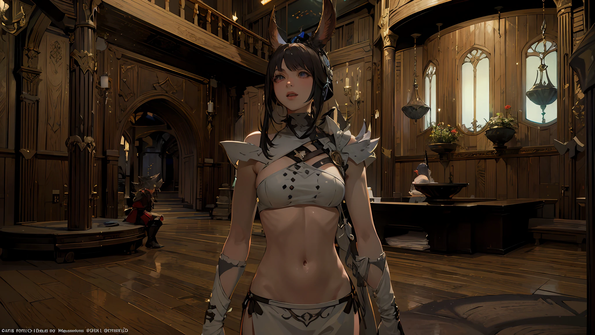 a close up of a screenshot of a character in a video game, final fantasy 1 4 screenshot, final fantasy 14 sharp, final fantasy 14 style, tranding on pxiv, final fantasy 1 4, ffxiv heavensward, ffxiv, final fantasy xiv, an epic majestical degen trader, a massive celestial giant god, trending on pxiv