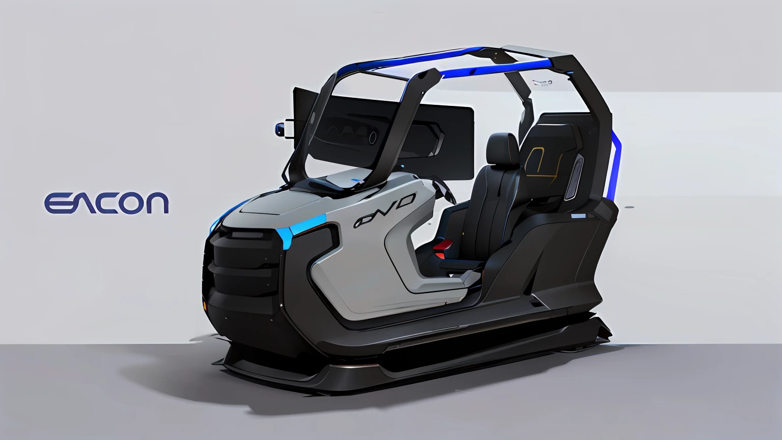 "Car Concept Art: Futuristic Vehicle Concept Photo with Seats and Steering Wheel!"
