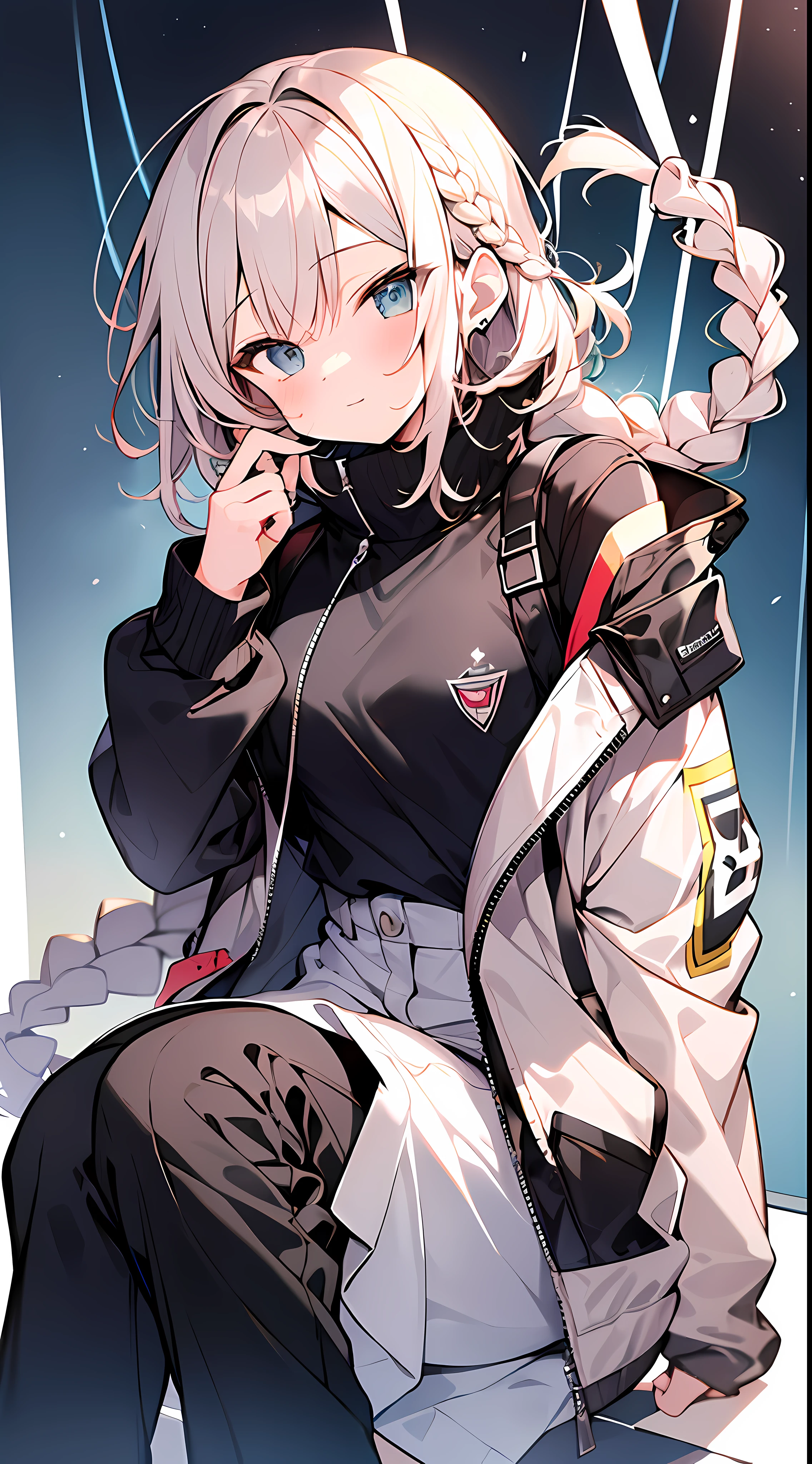 (Incredibly Absurdres Absolutely Resolution: 1.5), Top Quality, Masterpiece, Ultra High Definition, 8k, (Multiple Girls), (Light Colored Jacket, Sneakers, Pants) BREAK Shojo Manga Style, (), Soft Line Art, Digital Enhancement, Shojo Manga Touch, Hairstyle Fax, Environmental Change Scene, Hairstyle Fax, Shojo Mangacore, (((Hair length to shoulder))), (((Short braid))), entangle, beautiful and aesthetic: 1.5, High quality: 1.3