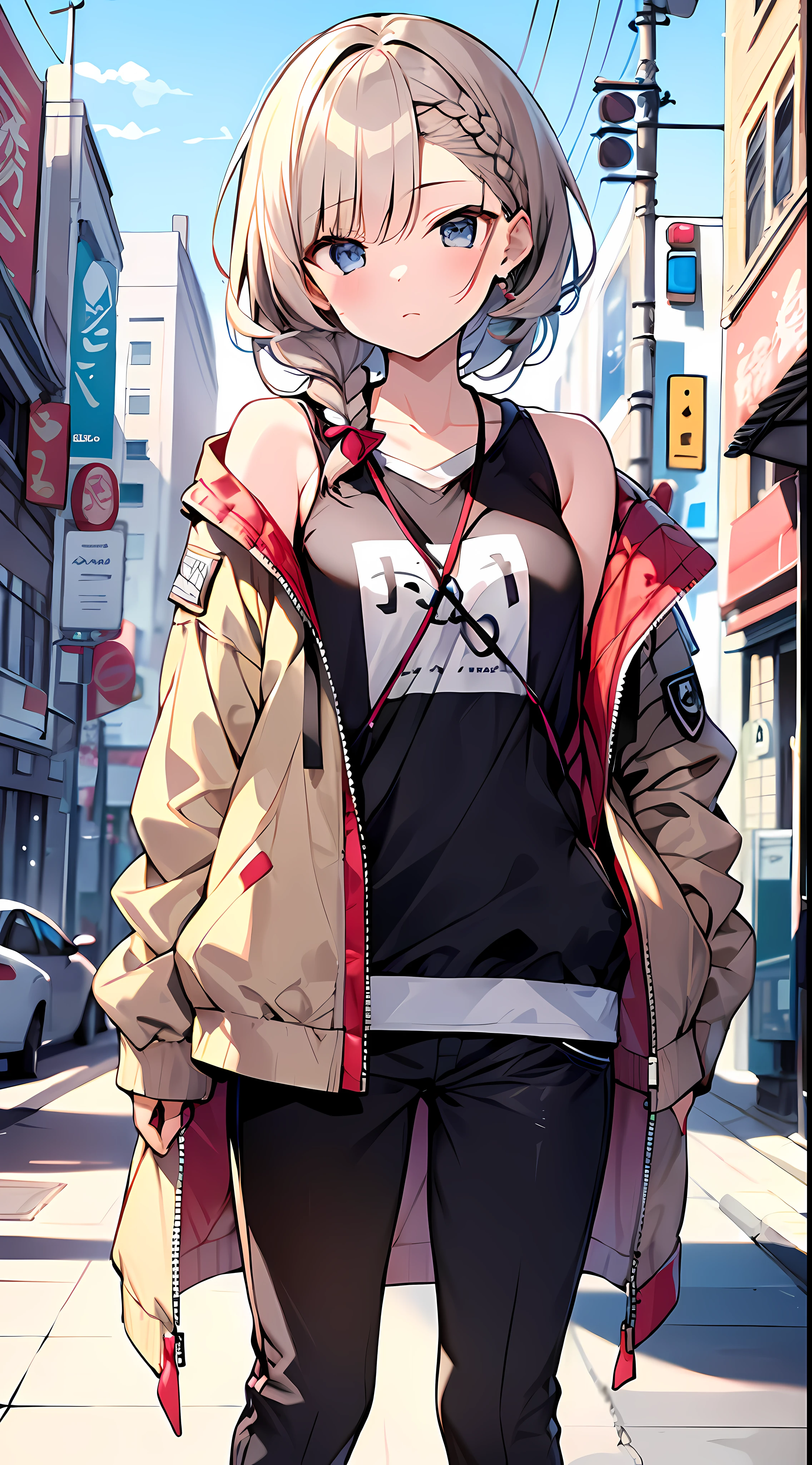 (Incredibly Absurdres Absolutely Resolution: 1.5), Top Quality, Masterpiece, Ultra High Definition, 8k, (Multiple Girls), (Light Colored Jacket, Sneakers, Pants) BREAK Shojo Manga Style, (), Soft Line Art, Digital Enhancement, Shojo Manga Touch, Hairstyle Fax, Environmental Change Scene, Hairstyle Fax, Shojo Mangacore, (((Hair length to shoulder))), (((Short braid))), entangle, beautiful and aesthetic: 1.5, High quality: 1.3