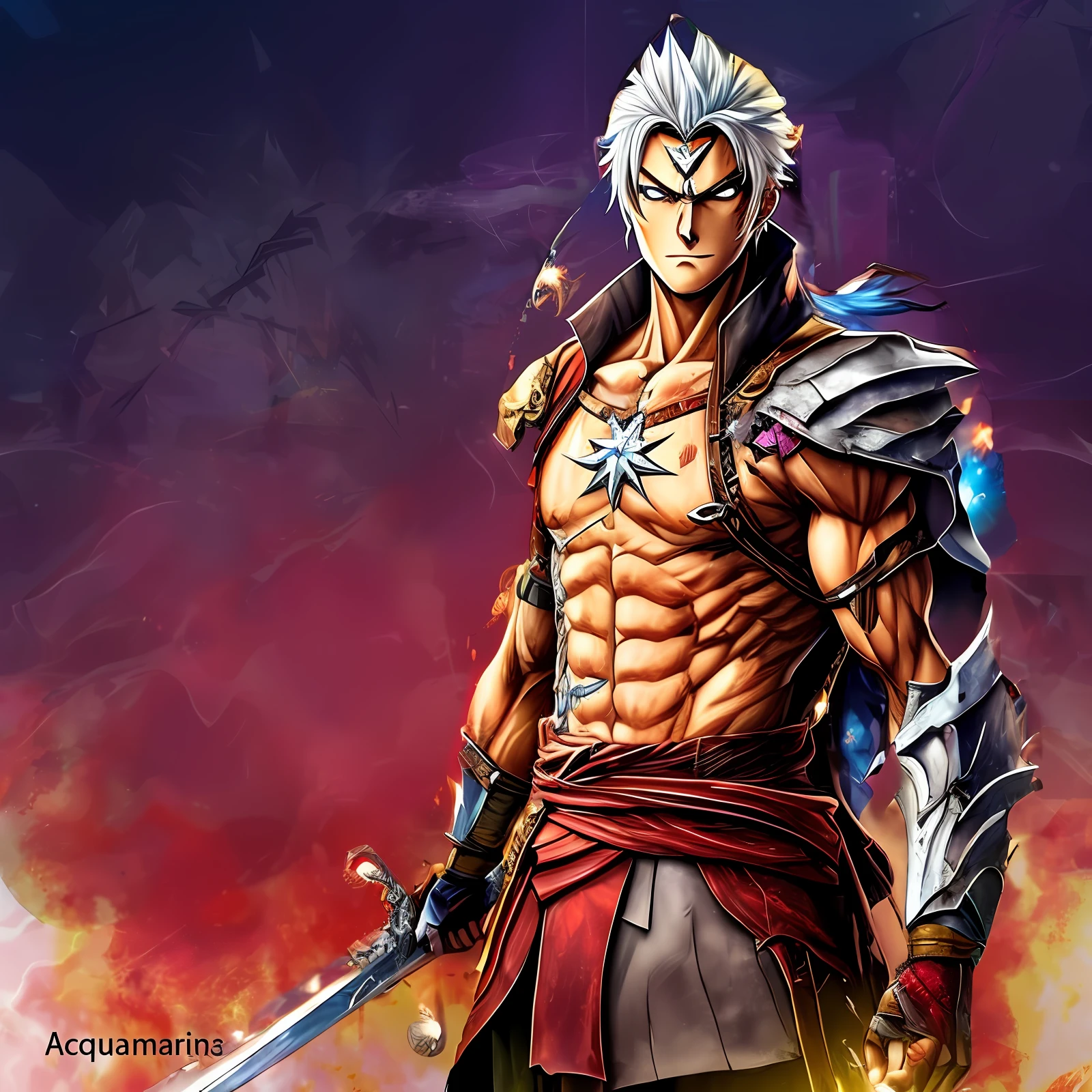 Anime style warrior
