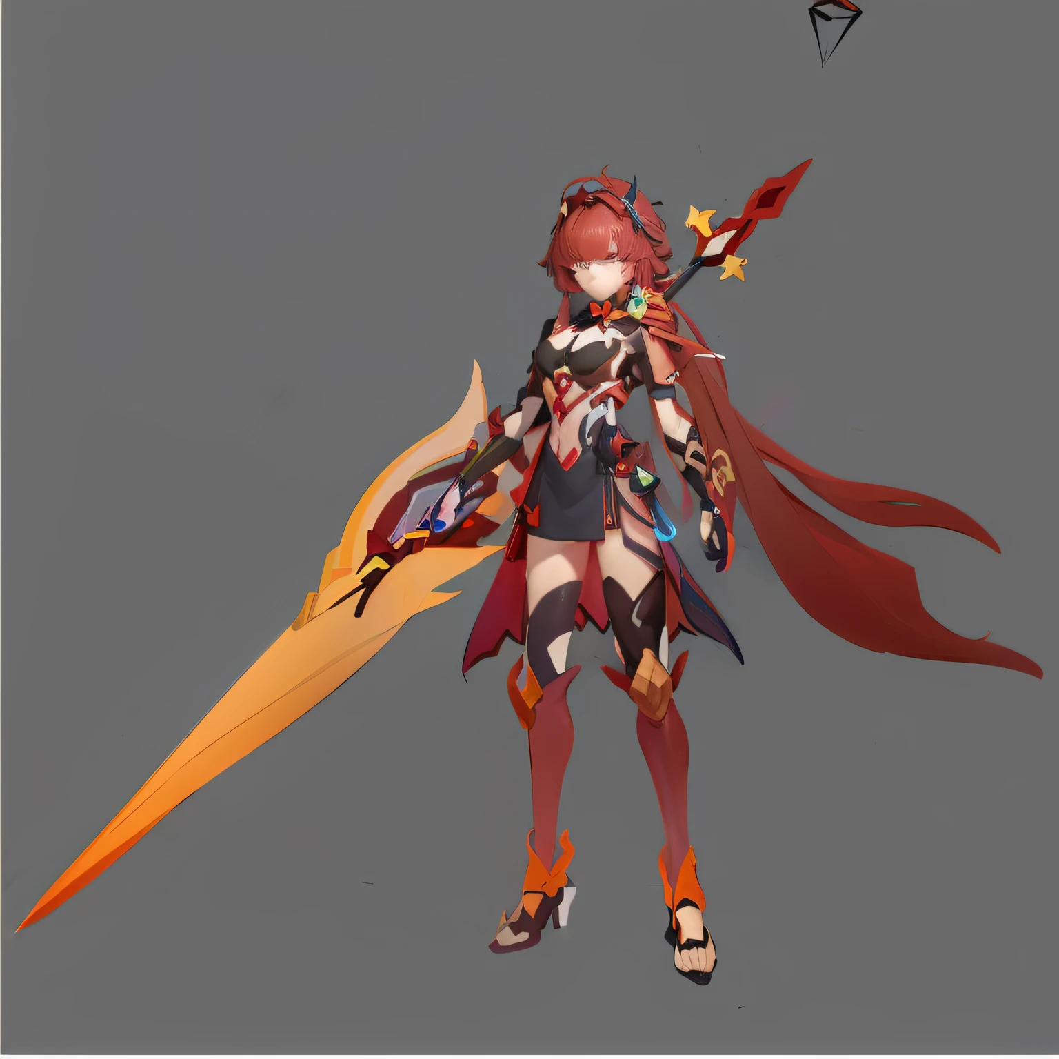 anime character with a sword and a sword in her hand, style of duelyst, full body concept, ayaka genshin impact, character design contest winner, tome + concept art, [ character design ], concept artstyle, detailed full body concept art, game character design, full body character concept, concept character, character design concept, character concept design --auto