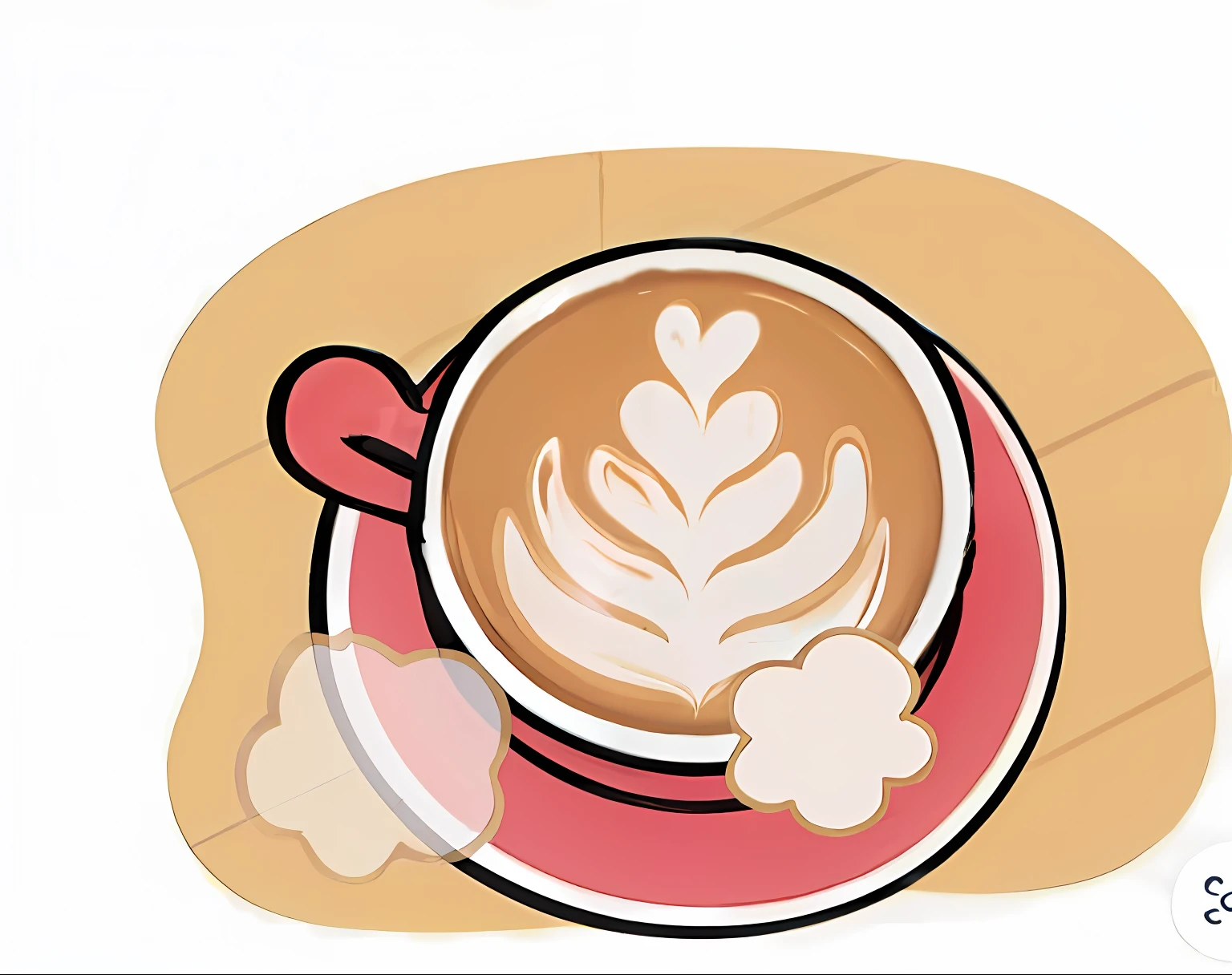 there is a cup of coffee with a heart on it, latte art, coffee cup, coffee, cappuccino, cup of coffee, cartoon brew, cartoon paper coffee cup, coffee smell, cozy cafe background, celebration of coffee products, steaming coffee, drink more coffee, exploitable image, warm, full of steaming coffee, cafe, hot coffee