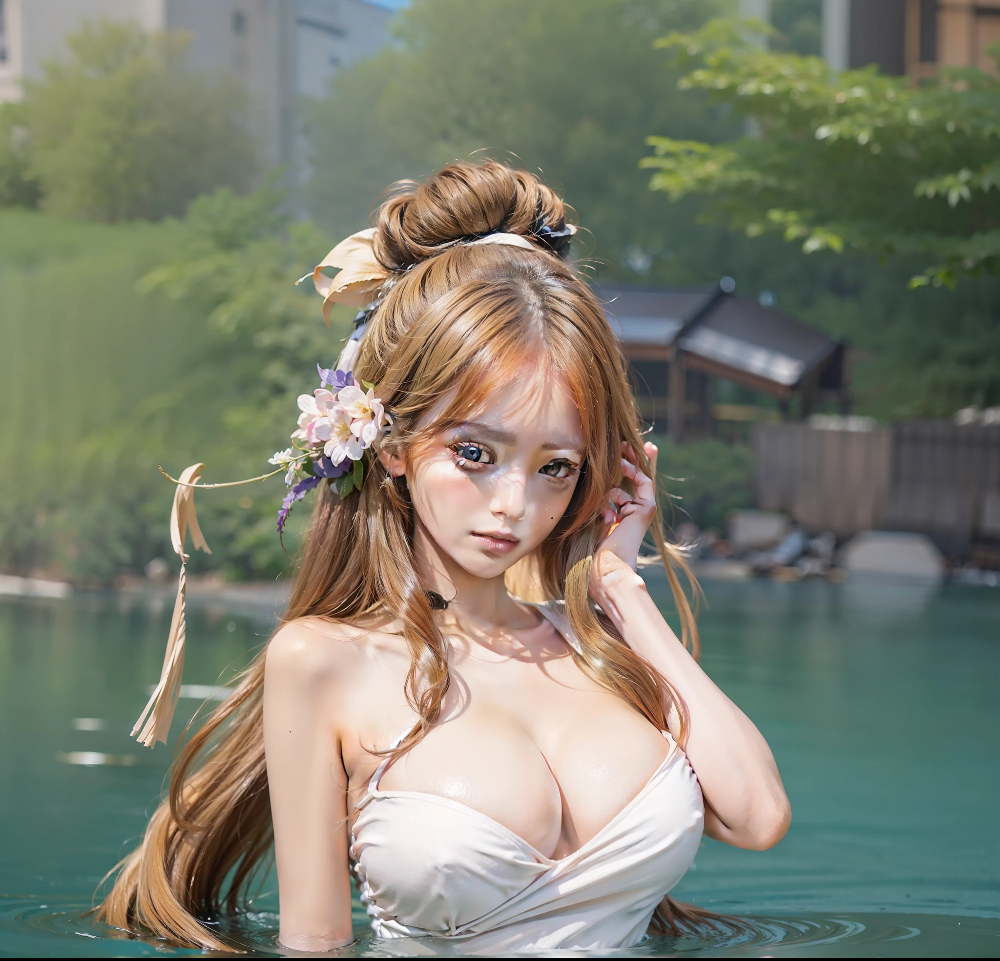 1 Girl, Beautiful Eyes and Face Details, Masterpiece, Best Quality, Close-up, Upper Body, Looking at the Viewer,8k, realistic