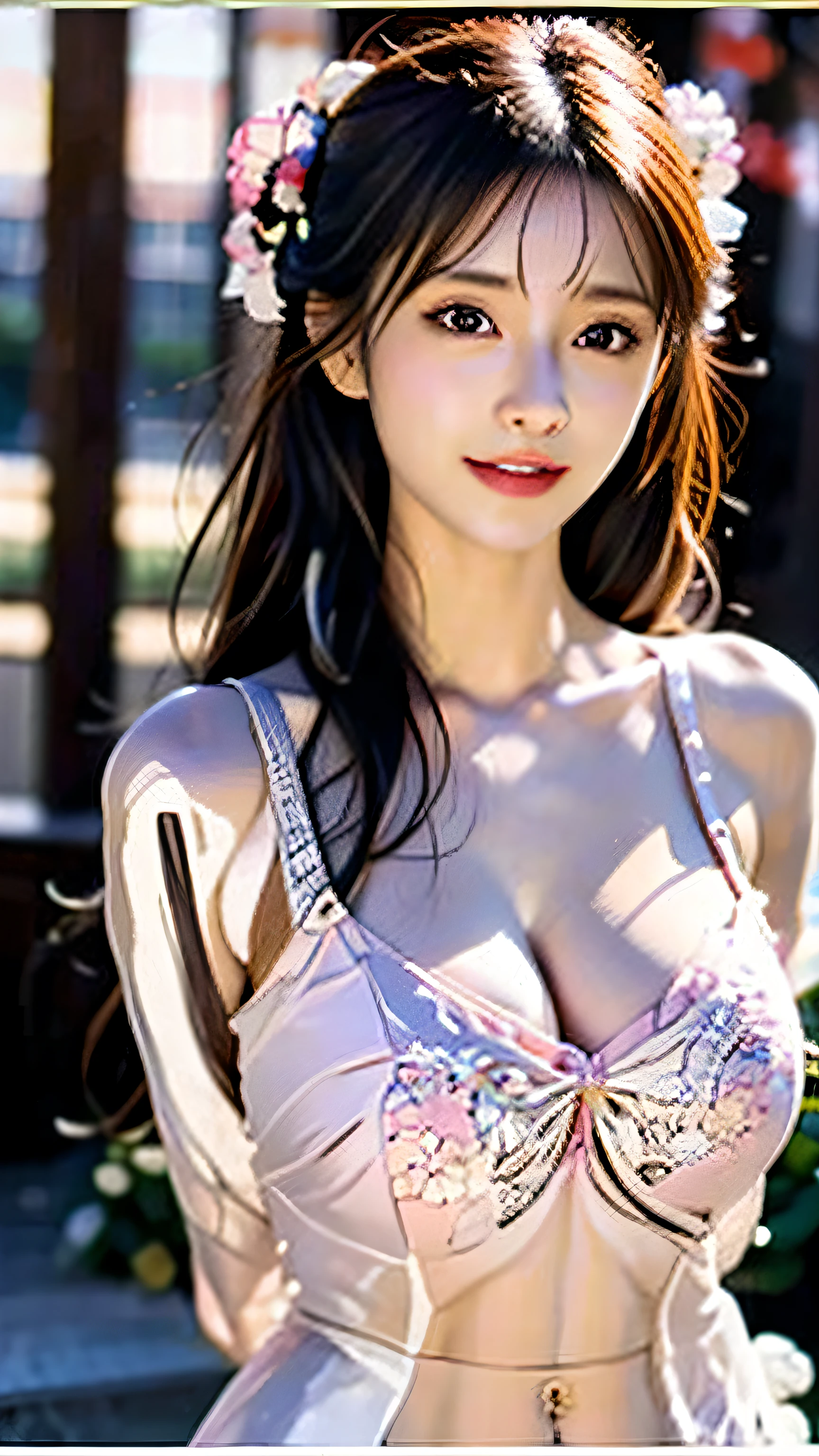masterpiece, best quality, (realistic, photorealistic:1.37), 8k, very delicate and beautiful, amazing, fine detail, official art, absurdity, incredibly absurd, huge file size, super detailed, very detailed, beautiful detailed girl, one girl, (perfect female figure), full body, middle chest,suddenly.