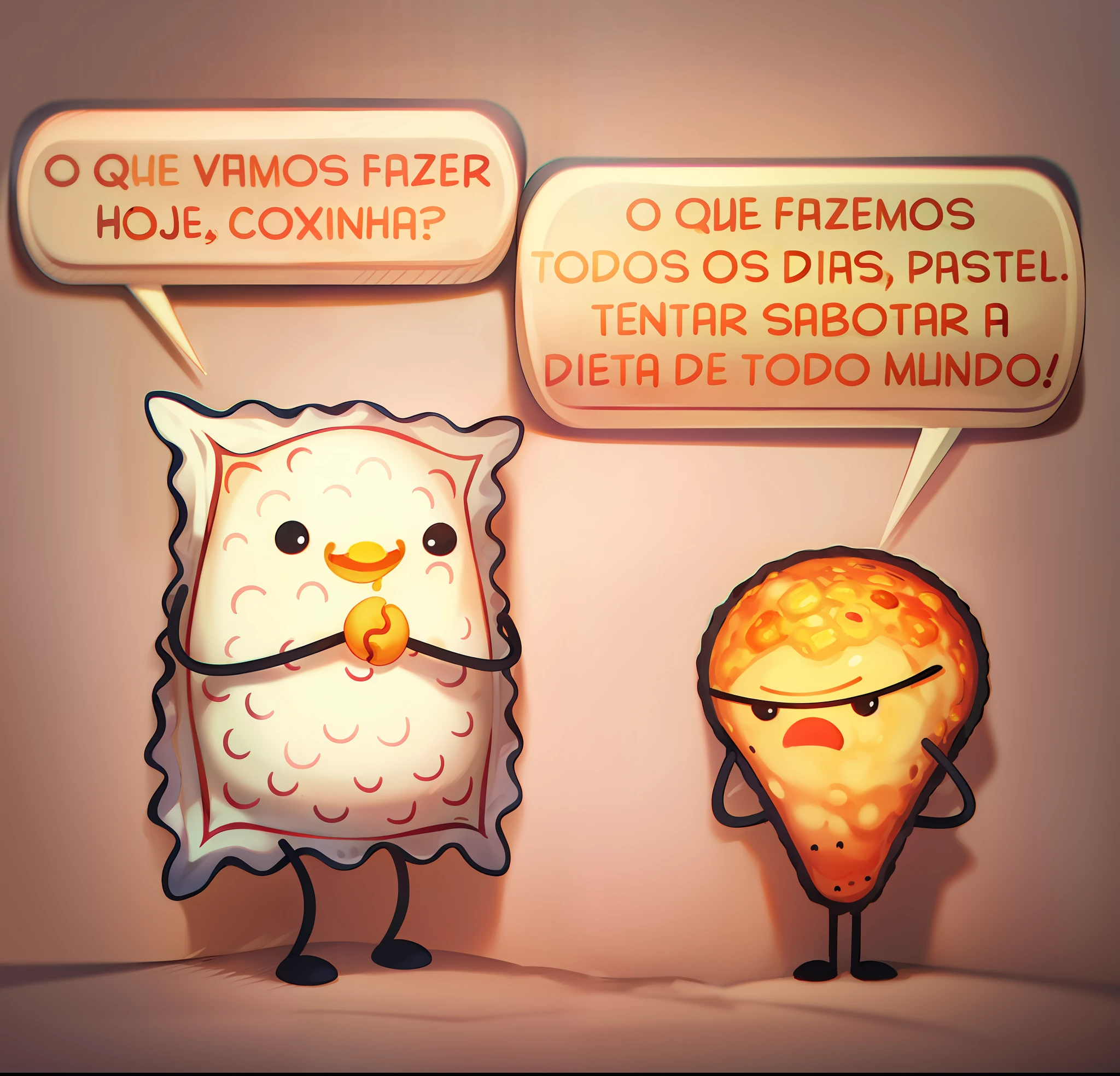 cartoon of a couple of cheeses with faces and a speech bubble, condorito, by Nándor Katona, juxtapos, desenho, by Bernardo Daddi, chips, obese, pizza, gostoso, covid, by Rodolfo Amoedo, obese ), hahaha!', by Candido Bido, by Caesar Andrade Faini