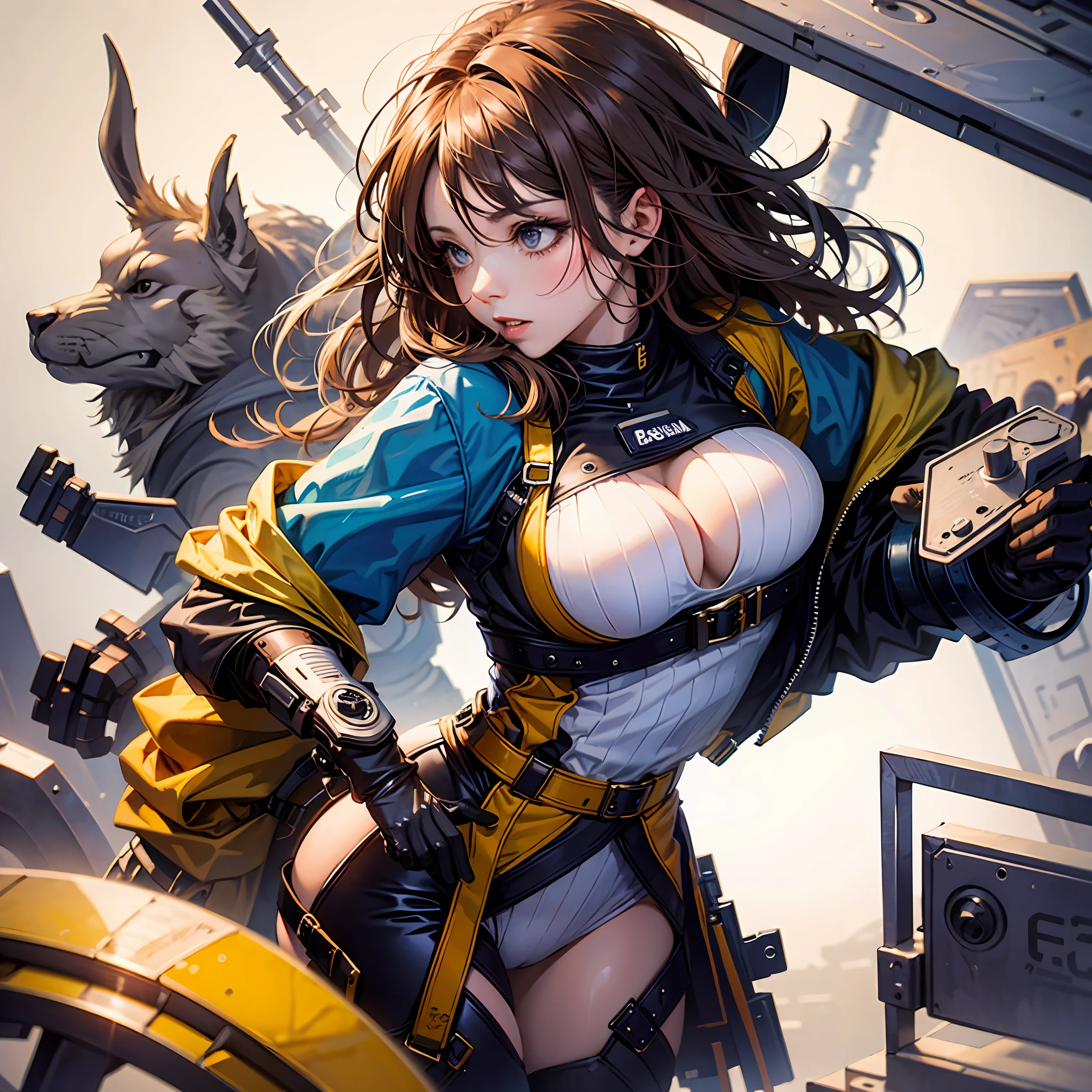 Big breasts, bunny girl