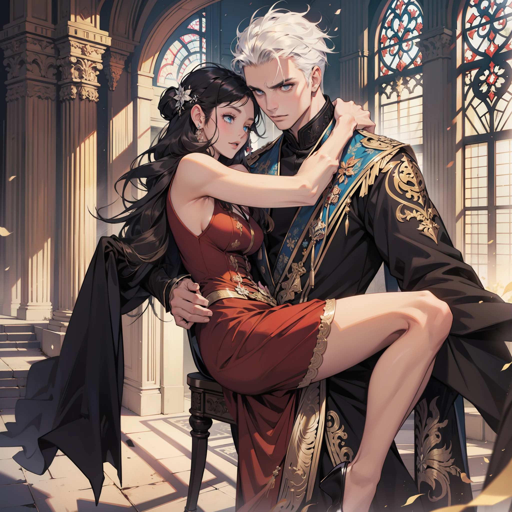 Gothic castle setting