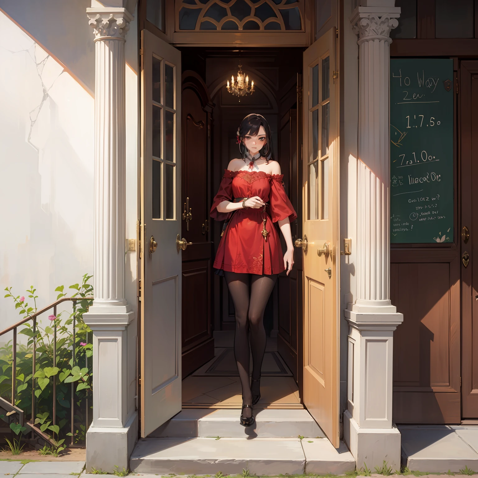 (1.7 per woman)
(Stand at the door of the villa 1.6)
(Expression Indifference 1.9)