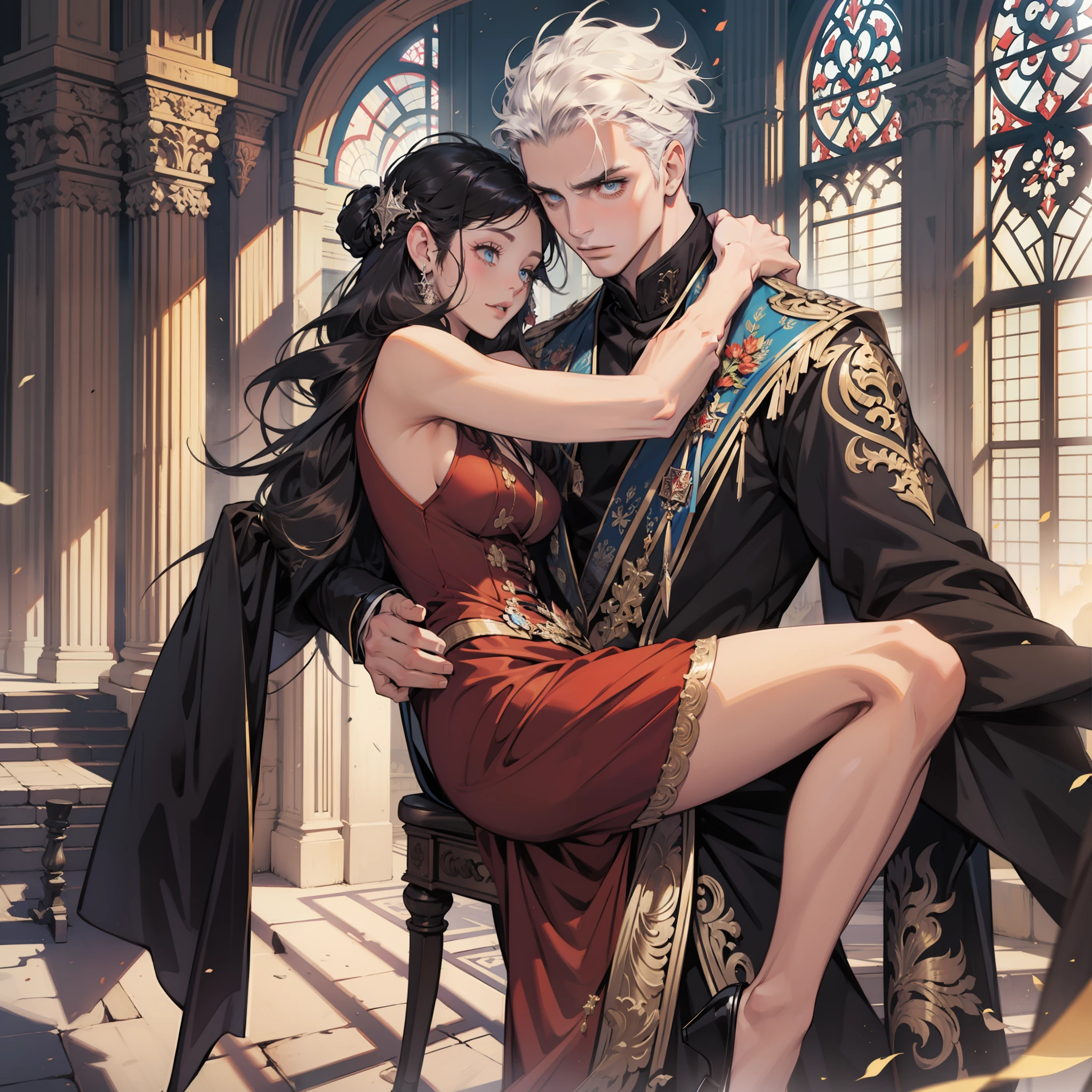 Gothic castle setting