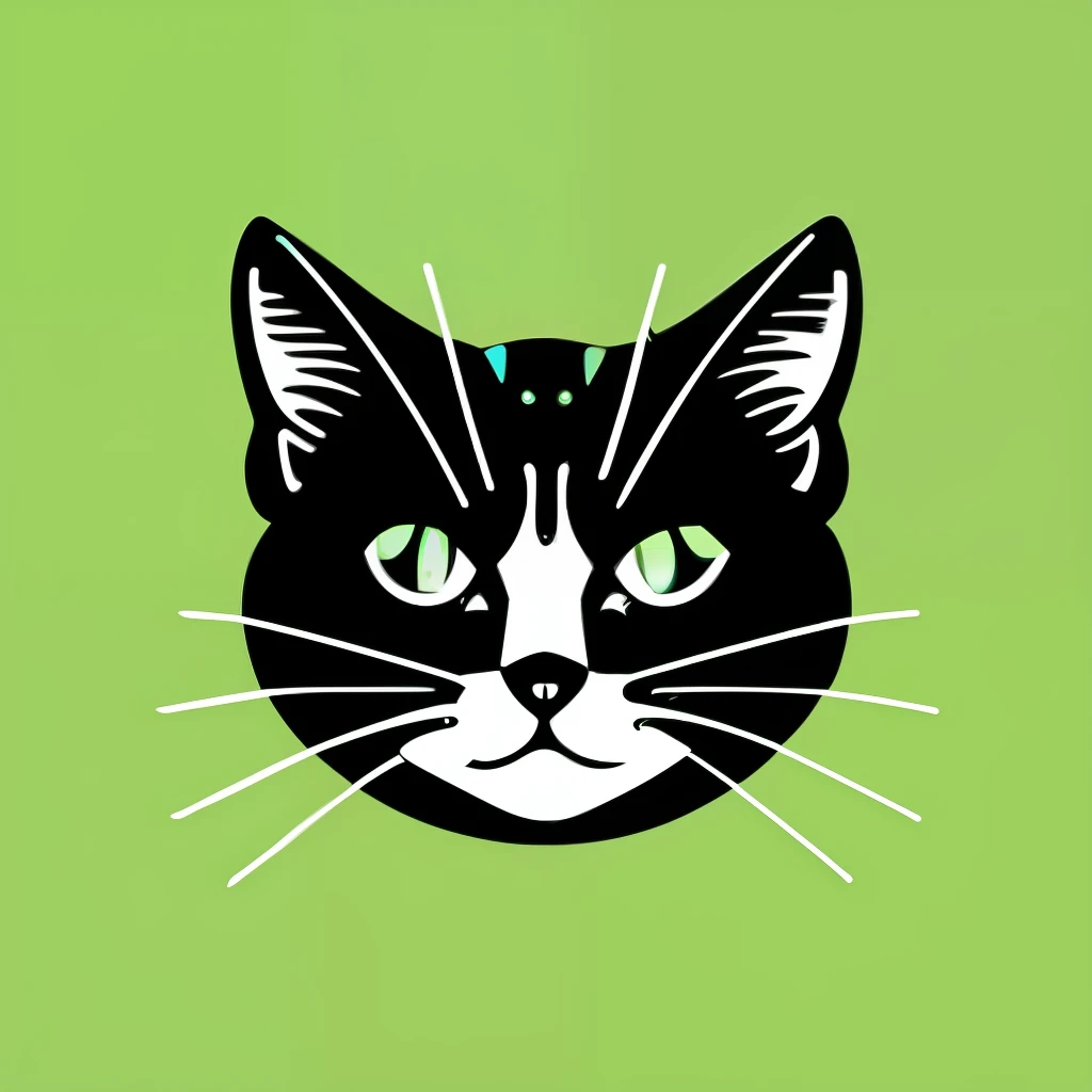 Cat pet shop, logo, vector, line art, design, inspiration, straight line, symmetry
