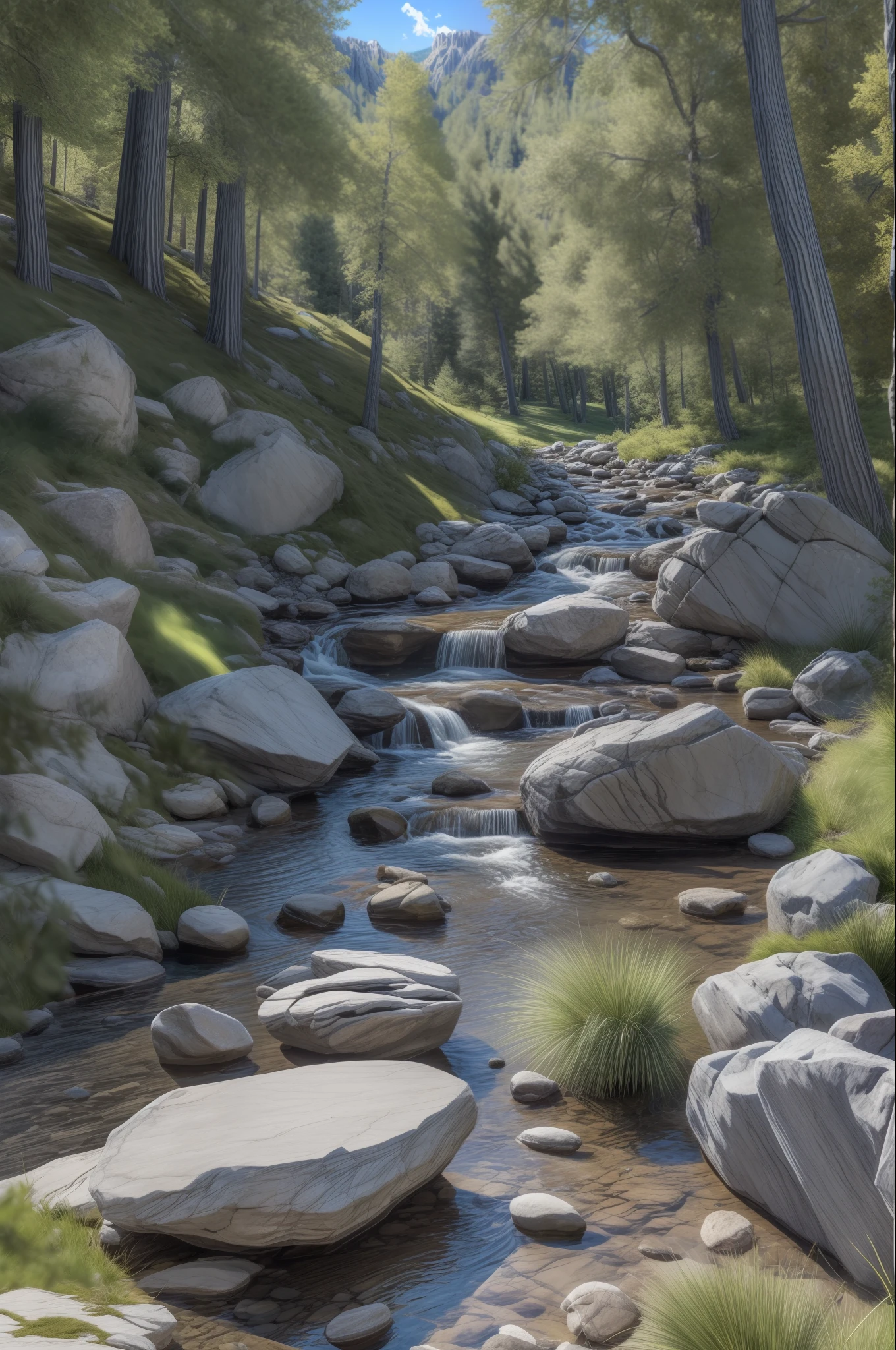 (Masterpiece, Best Quality, High Quality, Highres:1.4), Detailed, Extremely Detailed, Ambient Soft Lighting, 4K,
Outdoors, (Nature, Oak Forest:1.2), (Rocks:1.2), Mountais, Flowers, Plants,