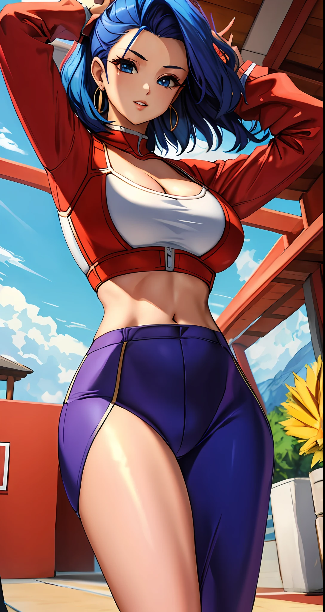 b4ttl3,midriff, cleavage