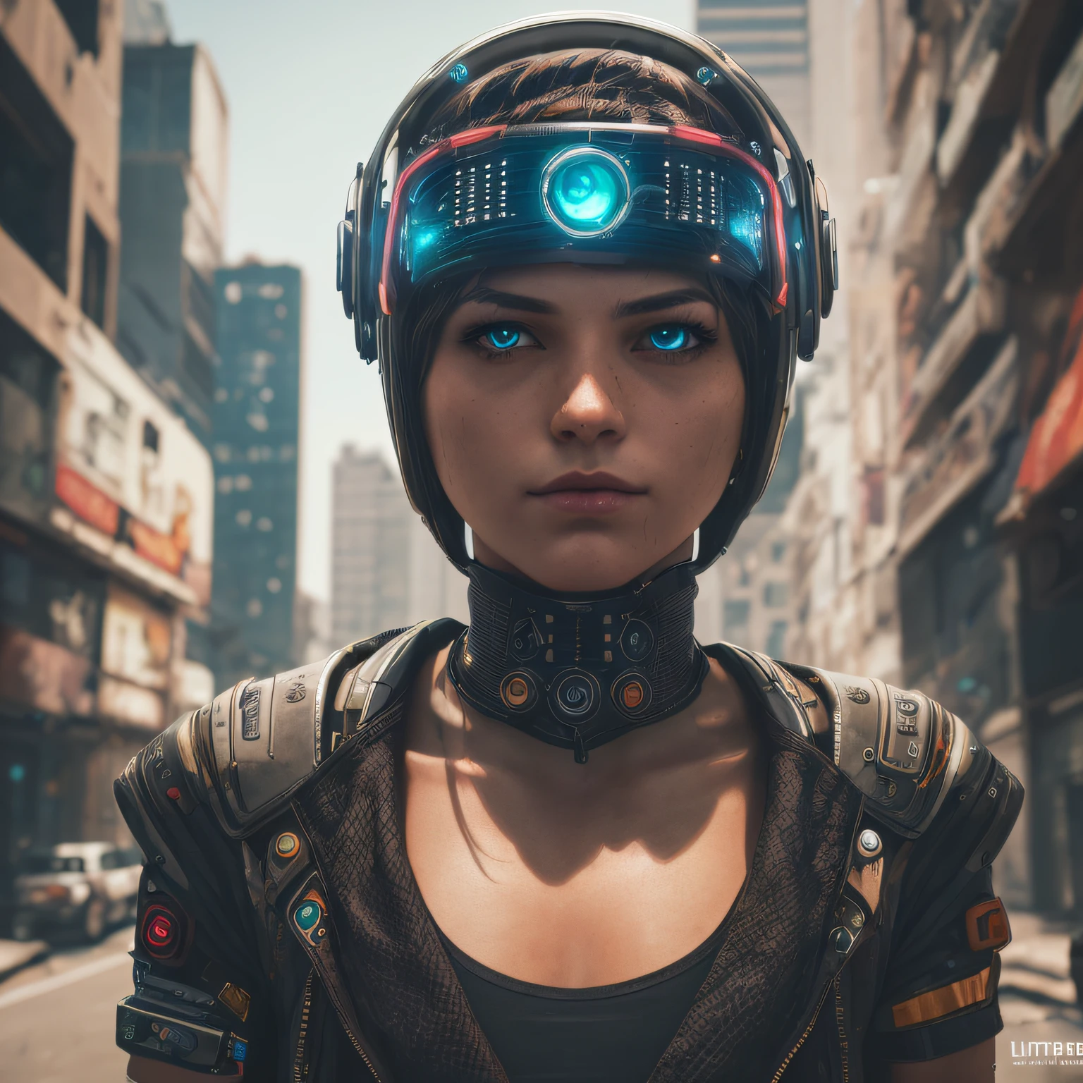 An ultra realistic Android cyberpunk style, 8k, uhd, severe low lighting, high quality, sharp focus, fujifilm XT3 --auto