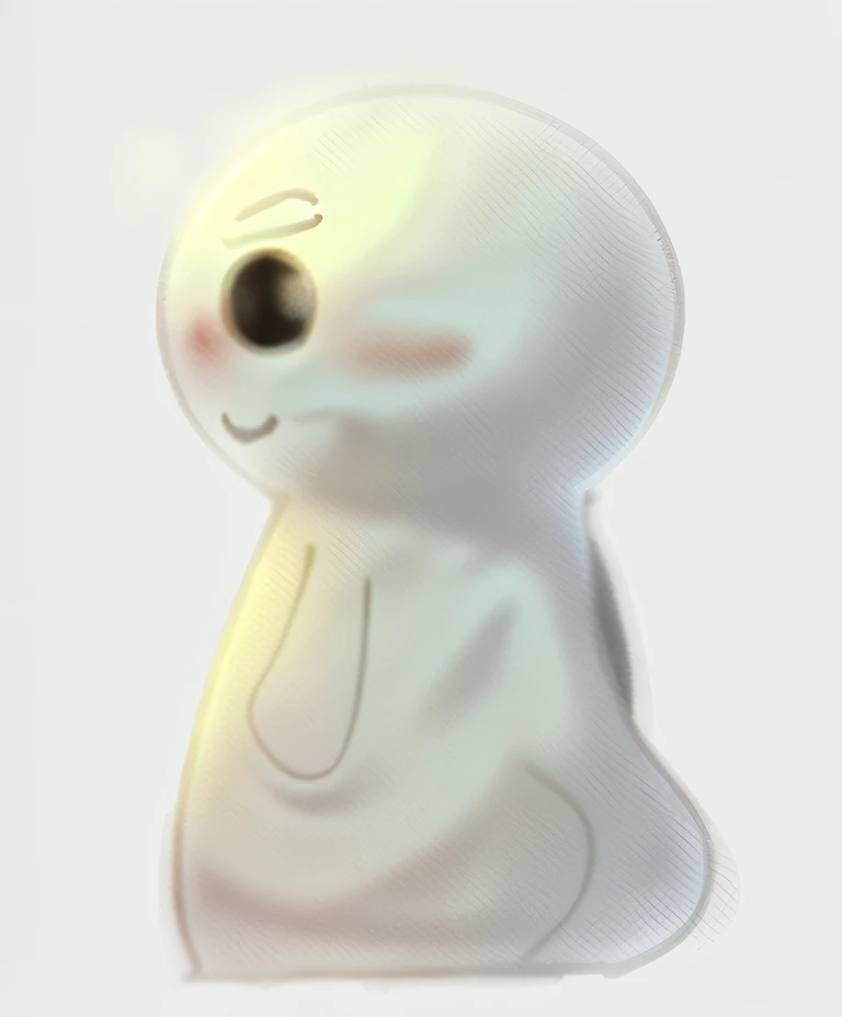 cartoon drawing of a white bear with a blue background, absurdist wiggly blob in a dress, a friendly wisp, cartoonish and simplistic, casper the friendly ghost, he has an elongated head shape, blob anime, humanoid shape, animation character, simple cartoon style, fleshy person with extra limbs, morph, cartoonish cute, digitally drawn