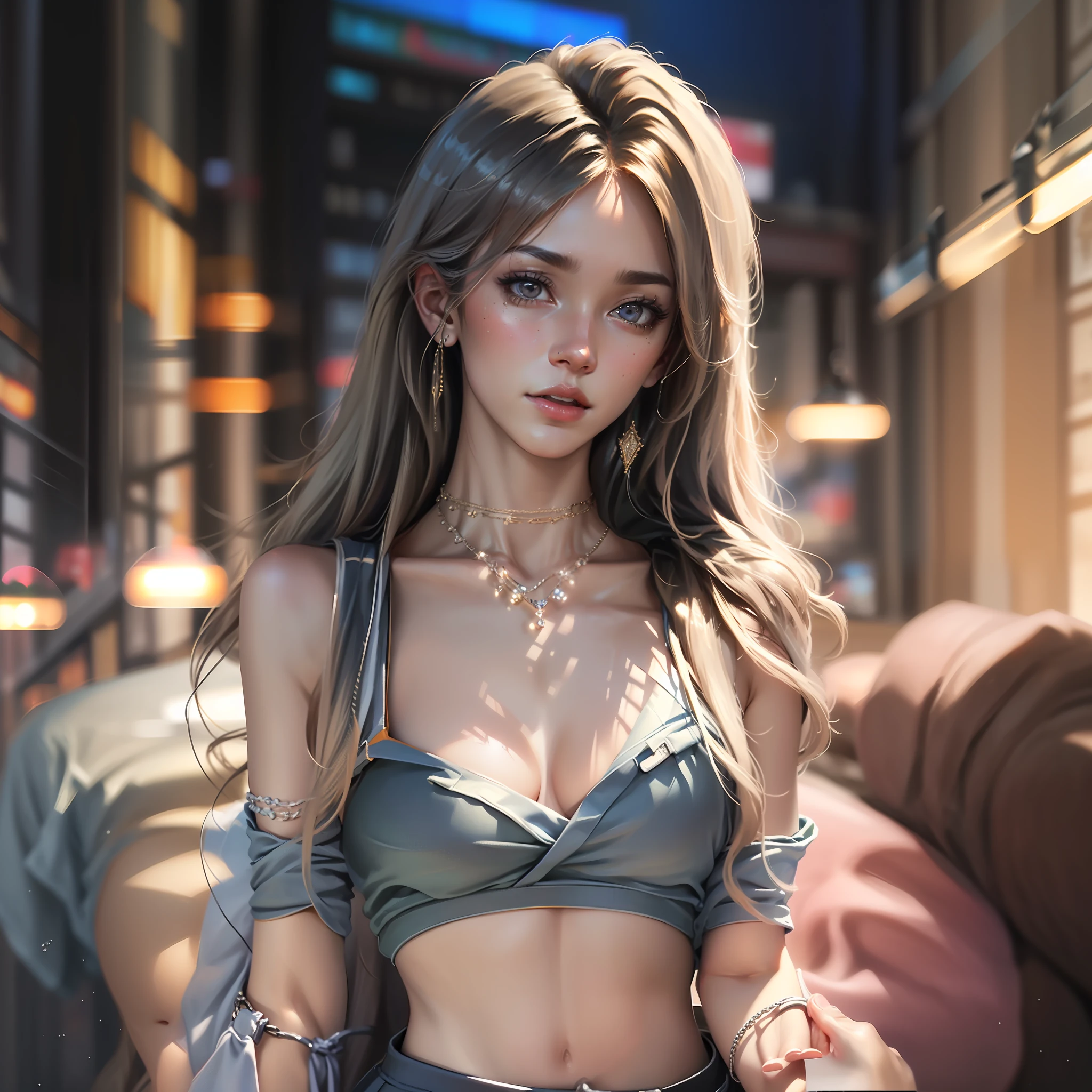 mix4, (8k, RAW photo, best quality, masterpiece: 1.45), (realistic, photorealistic: 1.37), photo from a distance showing the whole body, a girl(1 girl)(Latina)(ars)walking, thin, jumping bones, small breasts, holding a leash with a French bull-terrier dog(bull dog), cute, cyberpunk cityscape, night, rain, wet, professional lighting, photon mapping, radiosity, physically based rendering, black hair, realistic face, straight hair, cute, girl, wearing small plunging and tight yoga clothes, gym clothes, sportswear,high quality photo, high res, 1080p, (light face), (detailed description of the face), (detailed description of the hand), (masterpiece), (exquisite CG), extreme light and shadow, shaggy hair, masterpiece, rich details, (fine facial features), (highest quality photo), (masterpiece), (detailed eyes), look in front of eyes, thin collarbone, ((small breasts)),(((areola_slip)),(swollen areolas)),((side chest)),(lower chest),((necklace)),earrings,neckline,(NSFW:1.2)