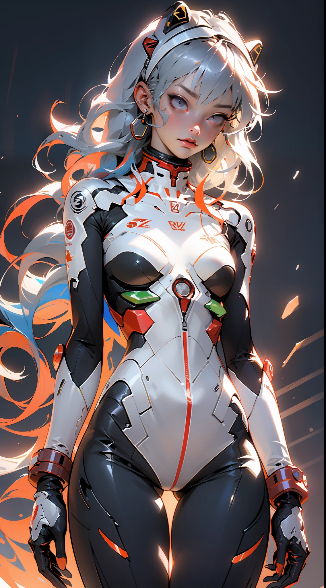 ((Best quality)), ((masterpiece)), (detailed: 1.4), (Absurd), light-skinned ta with micro bikini, Genesis evangelion neon style clothing, red and white stripes, blue arms with white stars, 2 piece clothing, colored hair, tattoo on arms, cybernetic hand, pastel, centered, scale to fit dimensions, HDR (High Dynamic Range),Ray Tracing,NVIDIA RTX,Super-Resolution,Unreal 5,Subsurface dispersion, PBR Texture, Post-processing, Anisotropic filtering, Depth of field, Maximum clarity and sharpness, Multilayer textures, Albedo and specular maps, Surface shading, Accurate simulation of light-material interaction, Perfect proportions, Octane Render, Two-tone lighting, Wide aperture, Low ISO, White balance, Rule of thirds, 8K RAW, crysisnanosuit