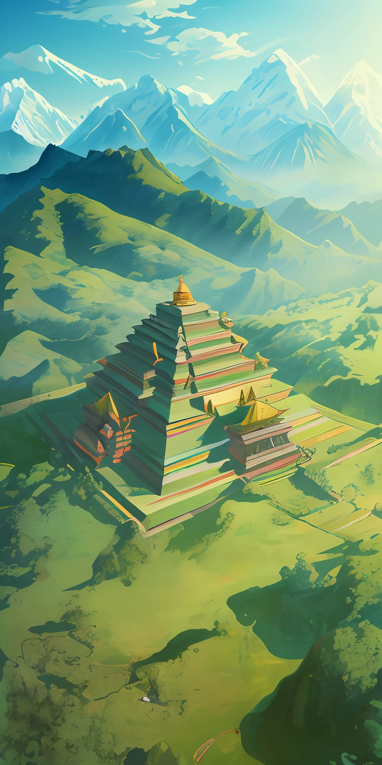 The Tower of Babel in modern art form, in the style of Peter Brueghel