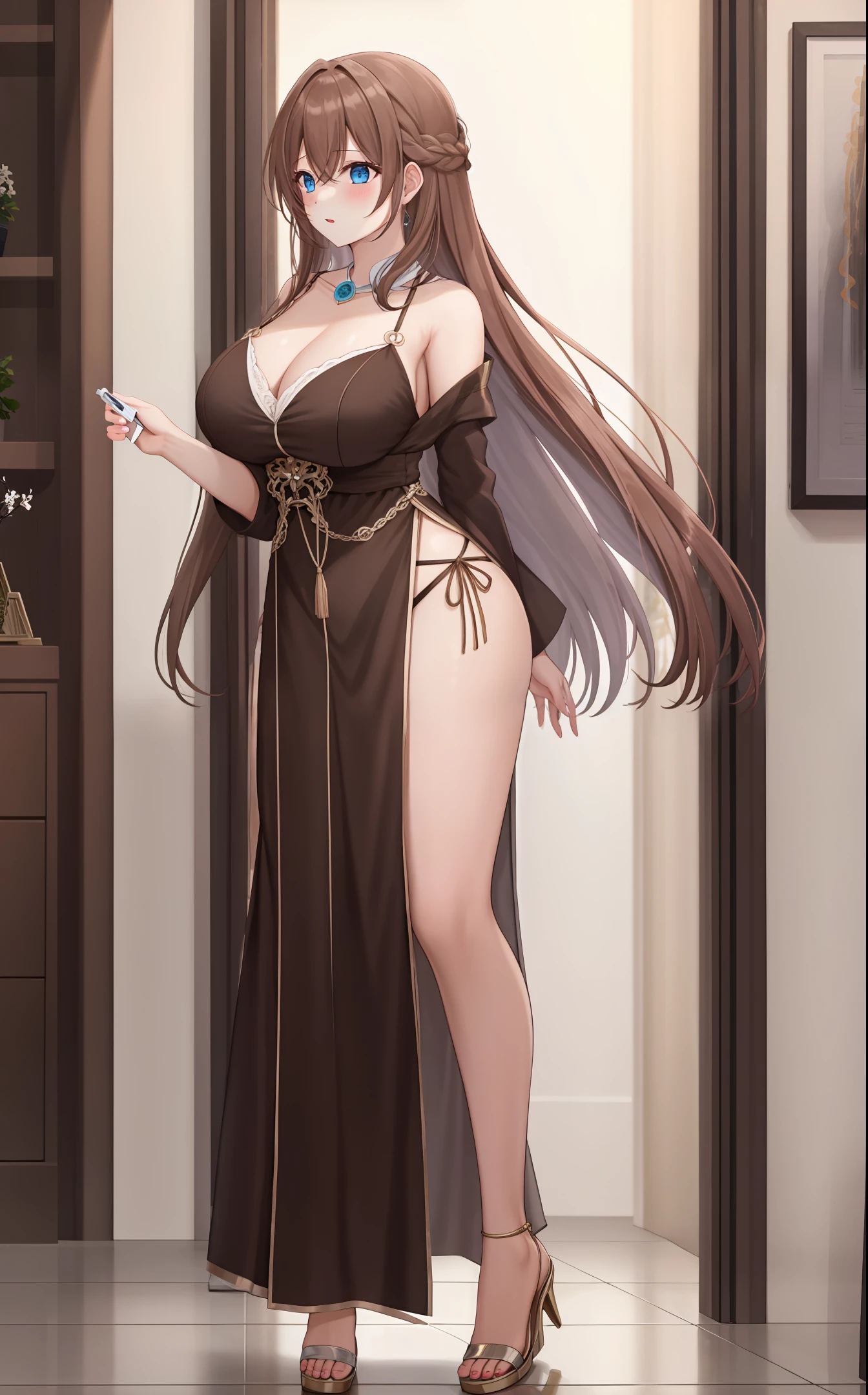 (Masterpiece, Best Quality: 1.3), Real, 1 Girl, Big, long_hair, Full Body, Sexy