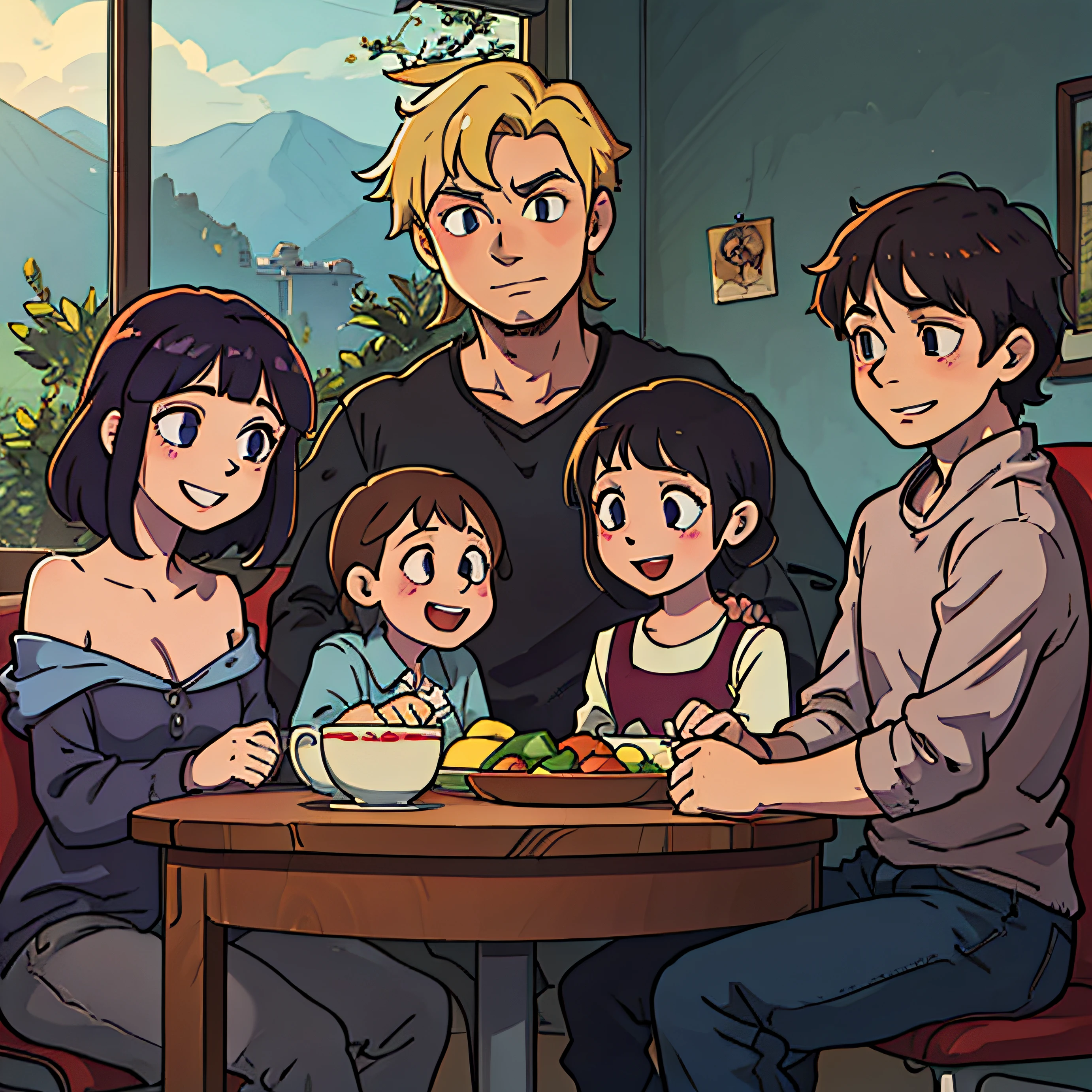 family happy realistc anime 2k estudio cimena --auto