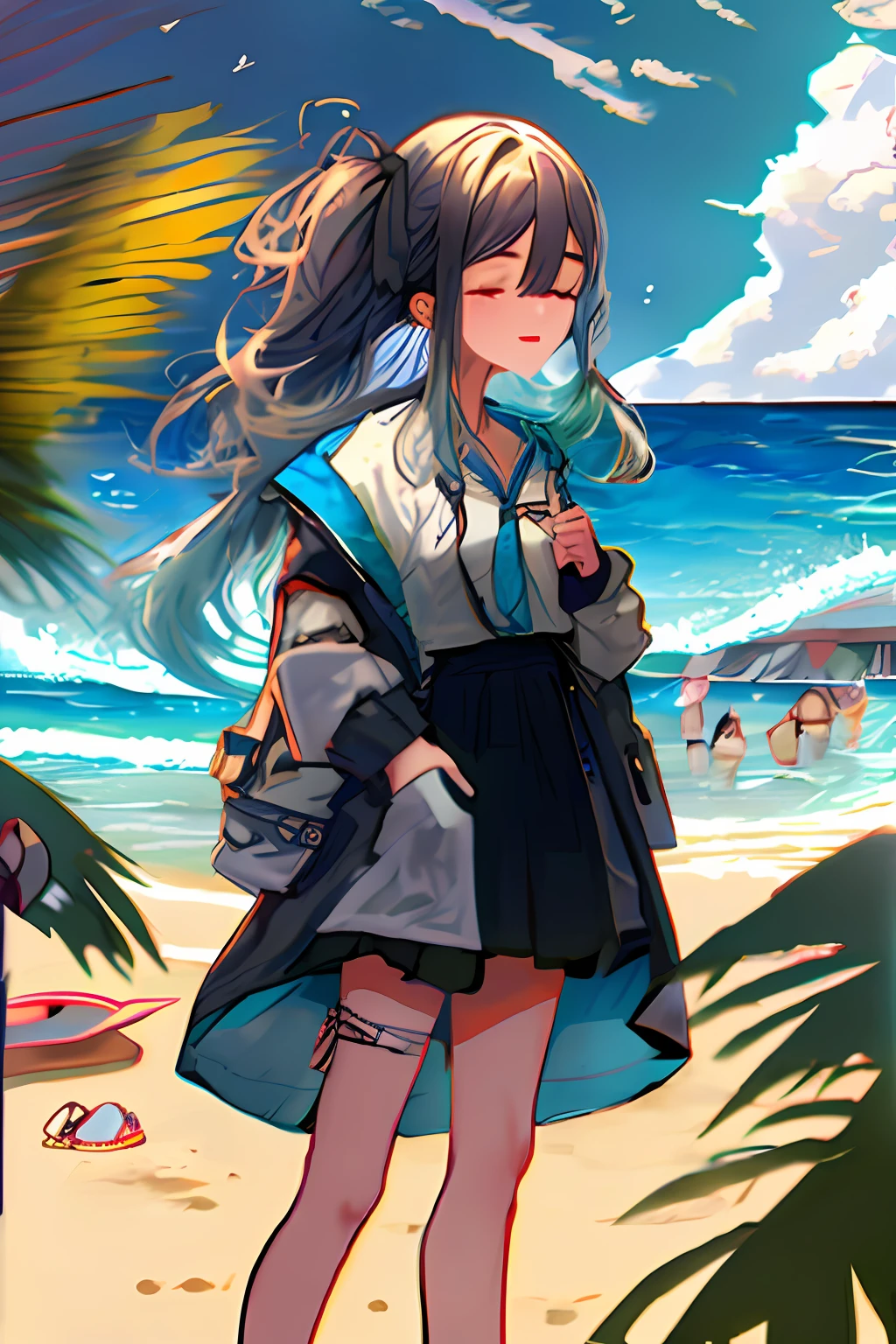 summer, sun, ocean, beach , --v6