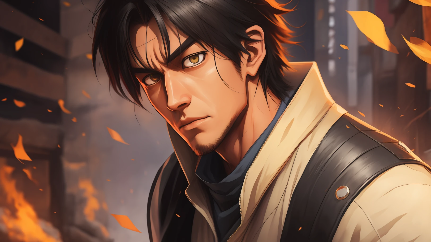- Eren yager, from the shigenki no kiojim anime, anime-style, detailed, hd, 4k.